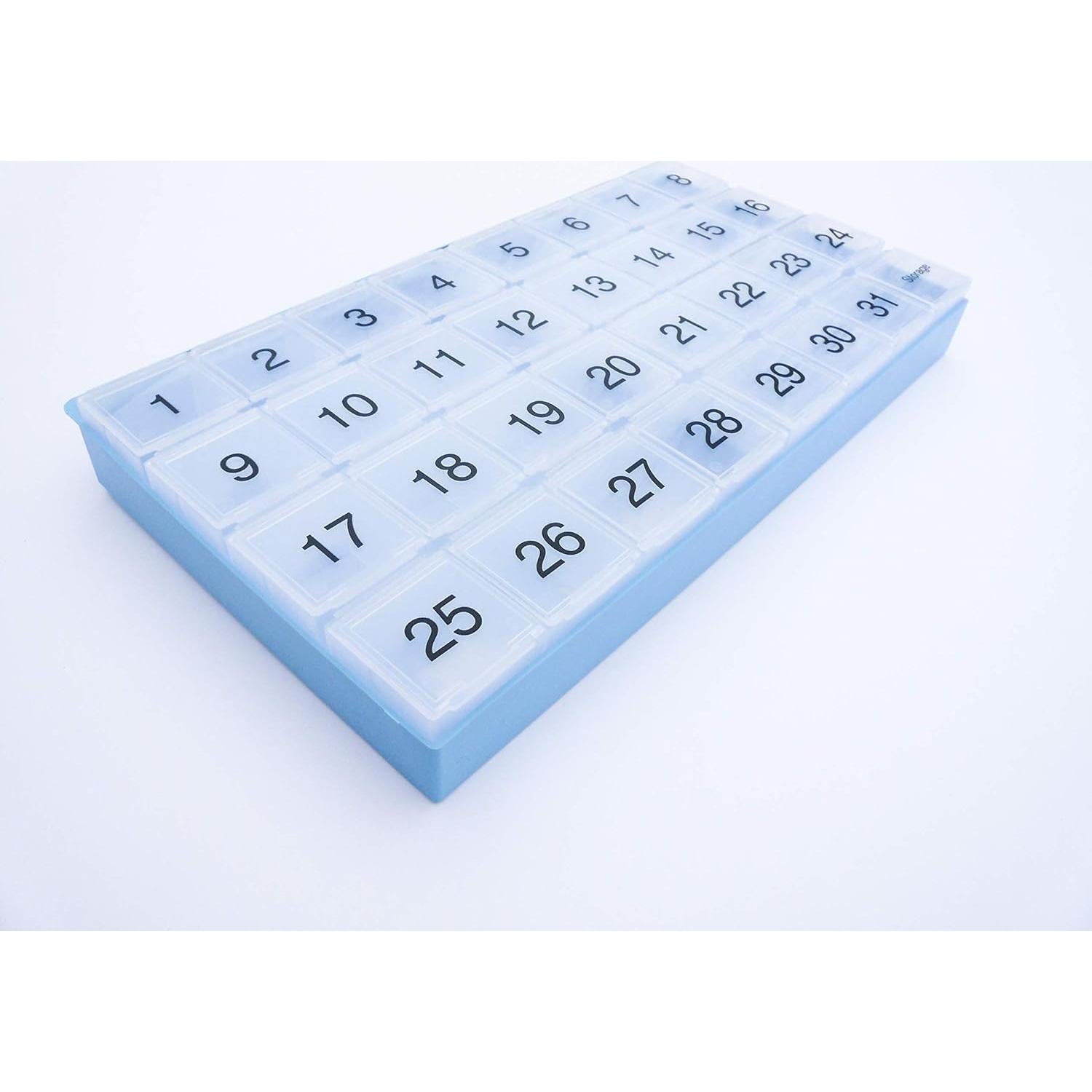 Organizador de Pastillas Mensual Promed 31 Compartimentos Azul