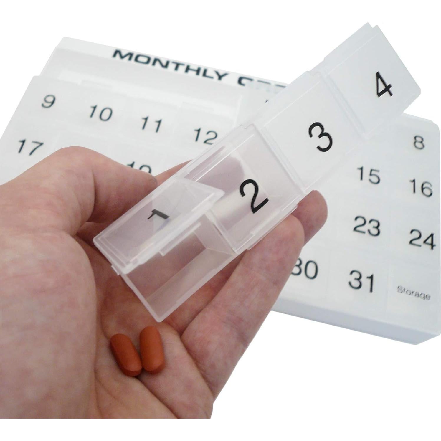 Organizador de Pastillas Mensual Promed 31 Compartimentos Azul