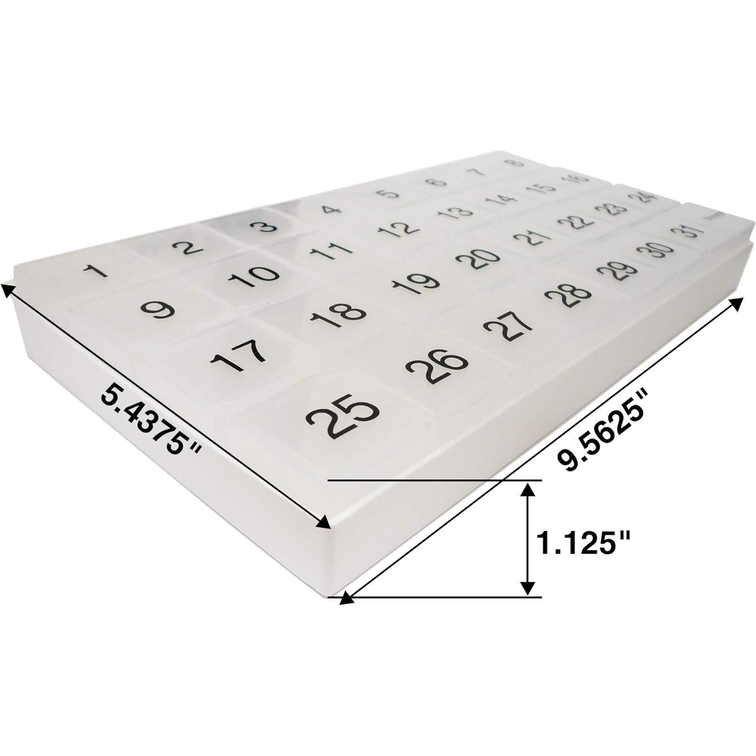 Organizador de Pastillas Mensual Promed 31 Compartimentos Azul