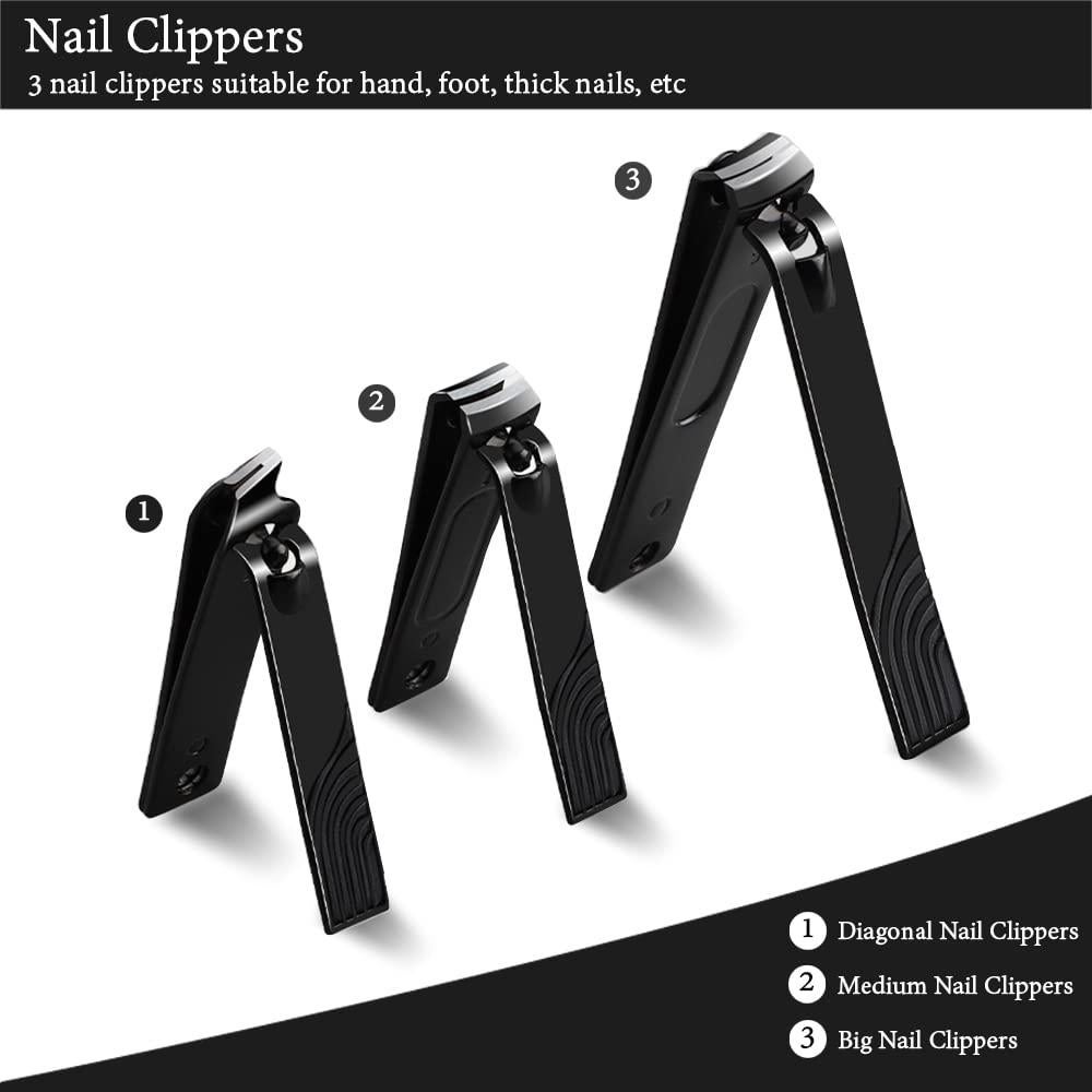 Set de Manicura y Pedicura ZIZZON 10 Piezas Acero Inoxidable