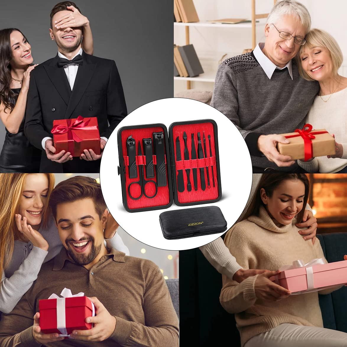 Set de Manicura y Pedicura ZIZZON 10 Piezas Acero Inoxidable