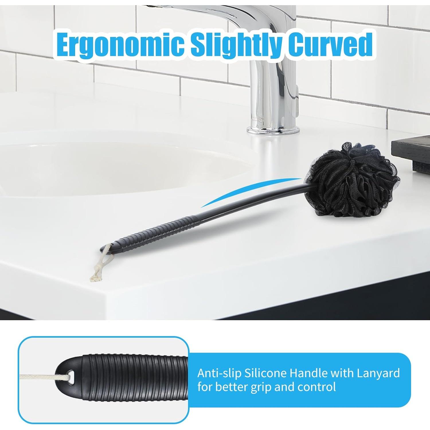 Juego de Esponjas de Lufa VANZAVANZU con Mango Antideslizante 43 cm