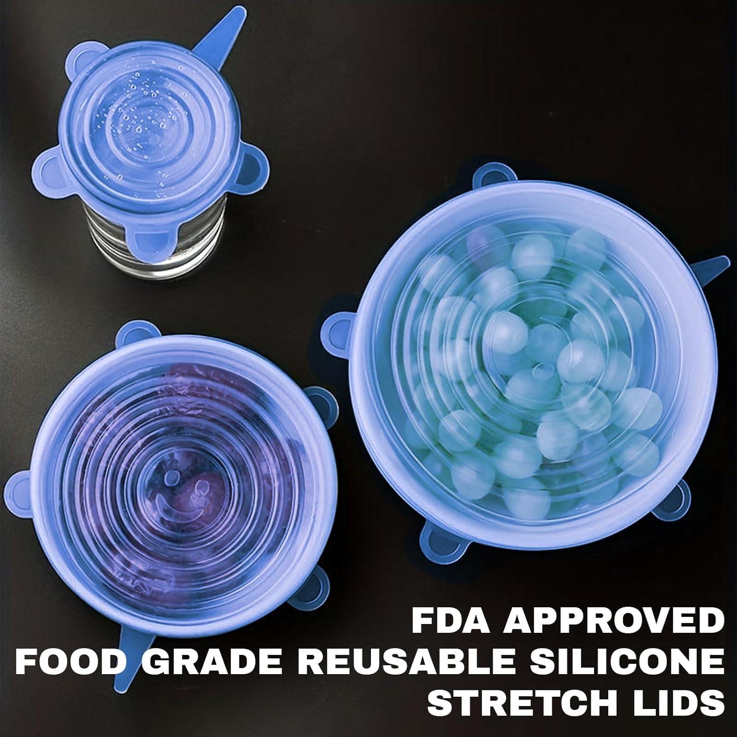 Tapa de Silicona Reutilizable Cubicozy - 18 Piezas Estirables