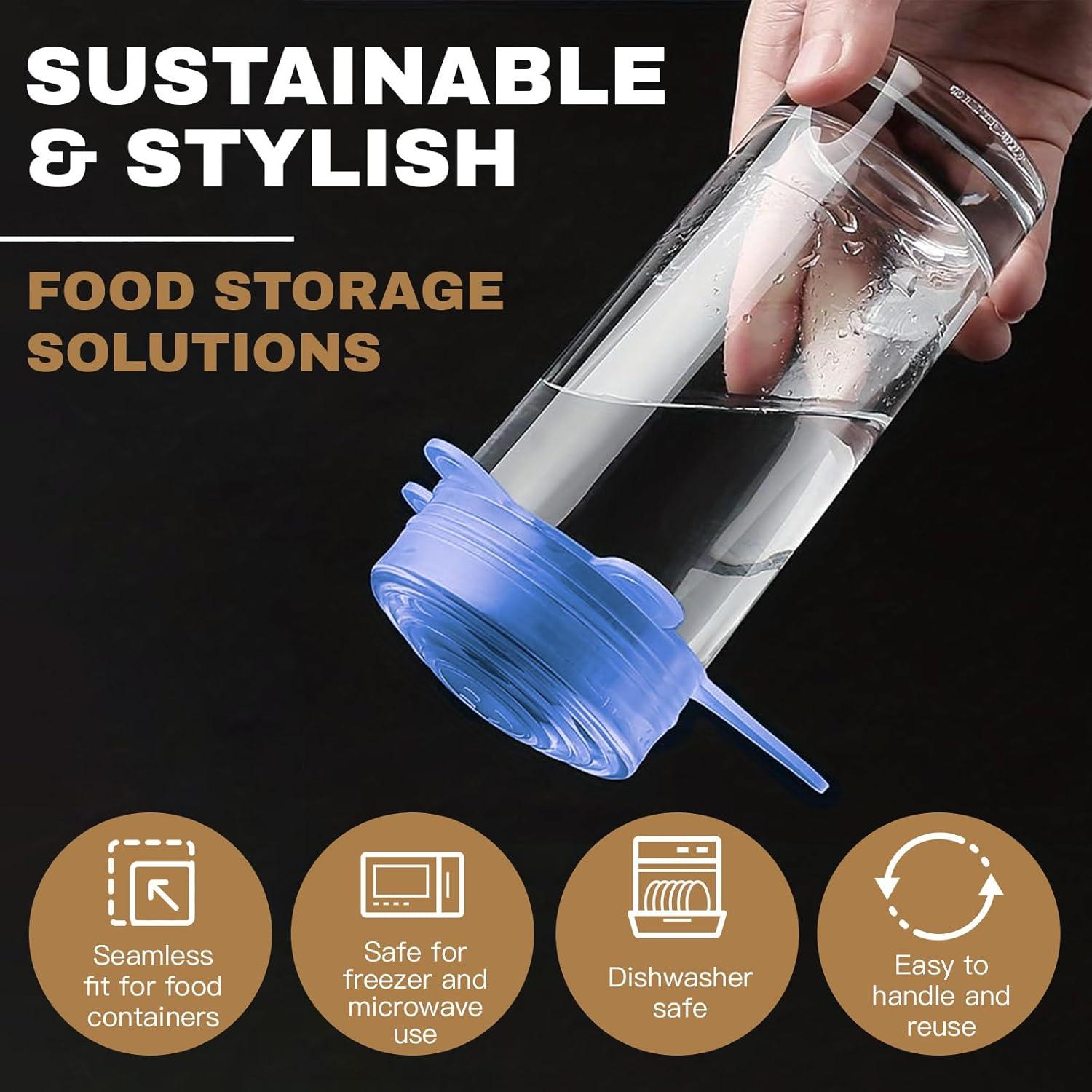 Tapa de Silicona Reutilizable Cubicozy - 18 Piezas Estirables