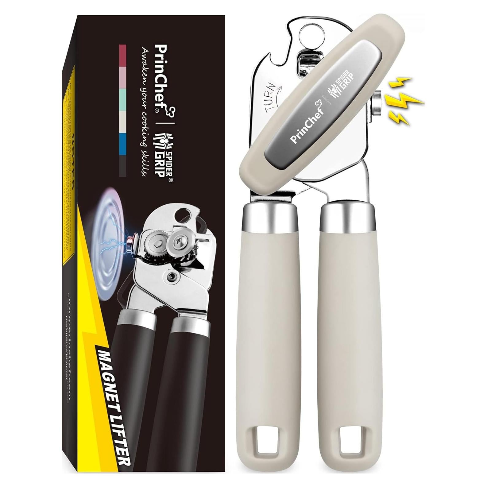 Abridor de Latas Manual PrinChef con Imán y Cuchilla Afilada