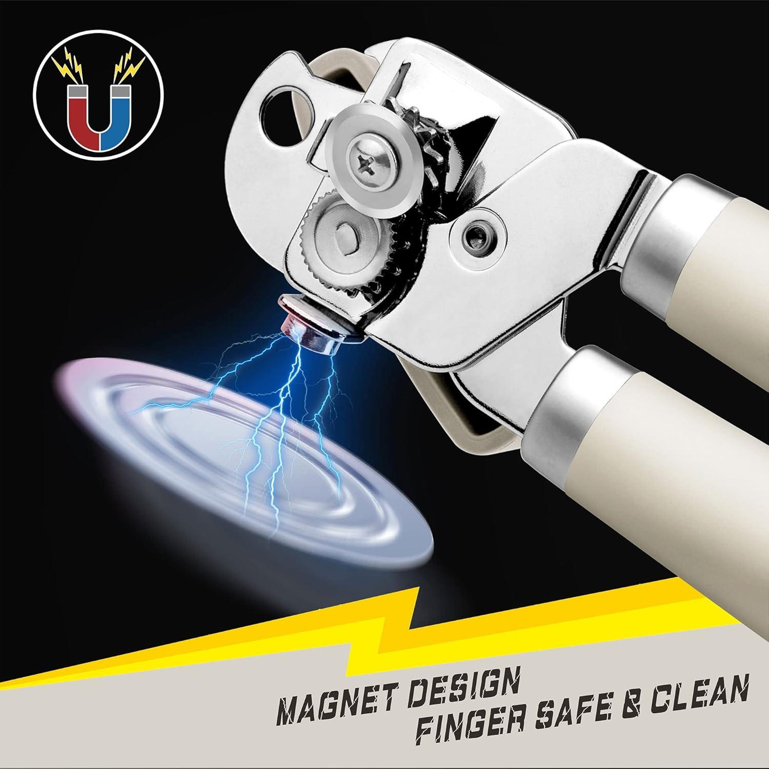 Abridor de Latas Manual PrinChef con Imán y Cuchilla Afilada