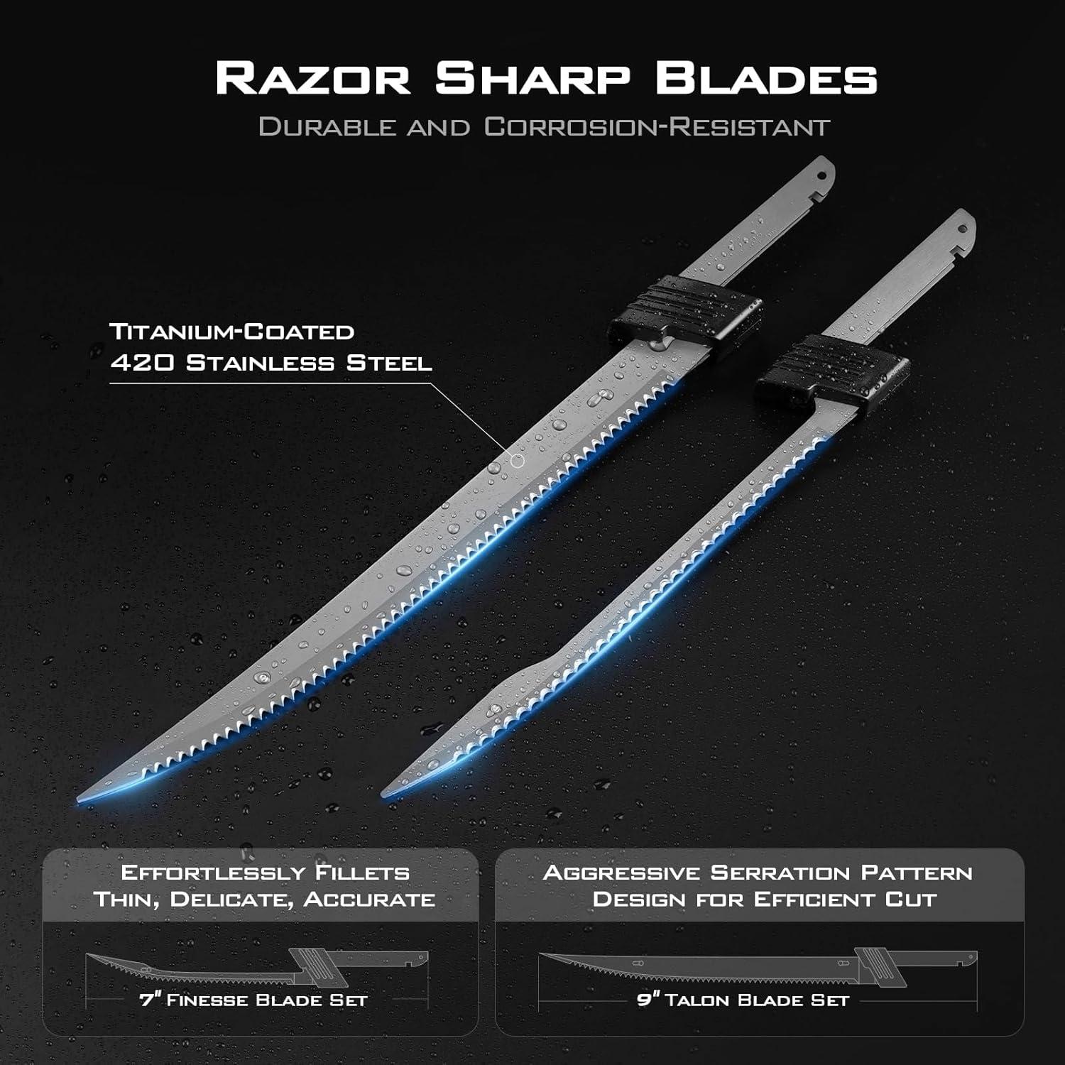 Cuchillo Eléctrico de Filetear KastKing Speed Demon Pro 2 Cuchillas