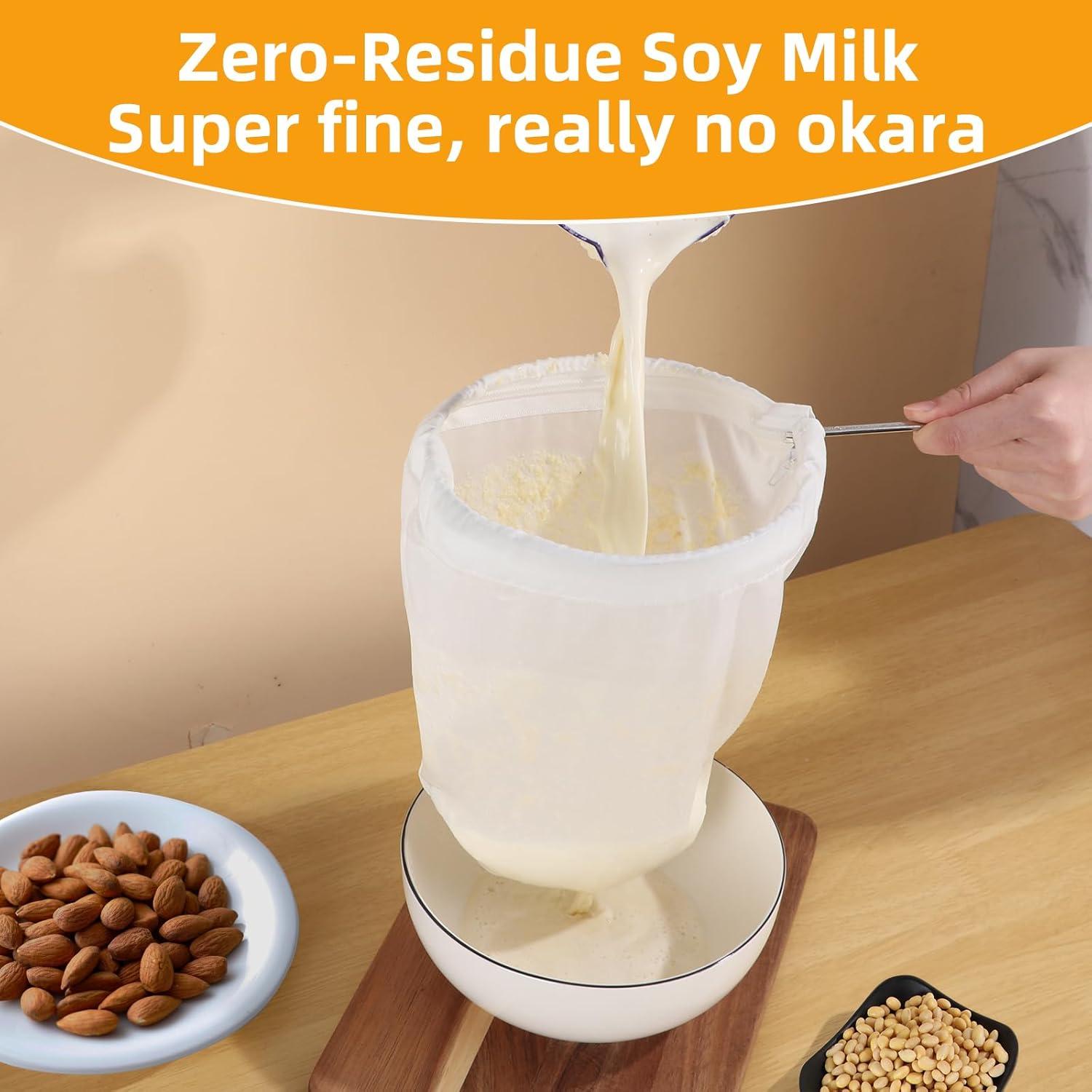 5 Bolsas de Malla Fina Reutilizables Esuduky con Mango Acero