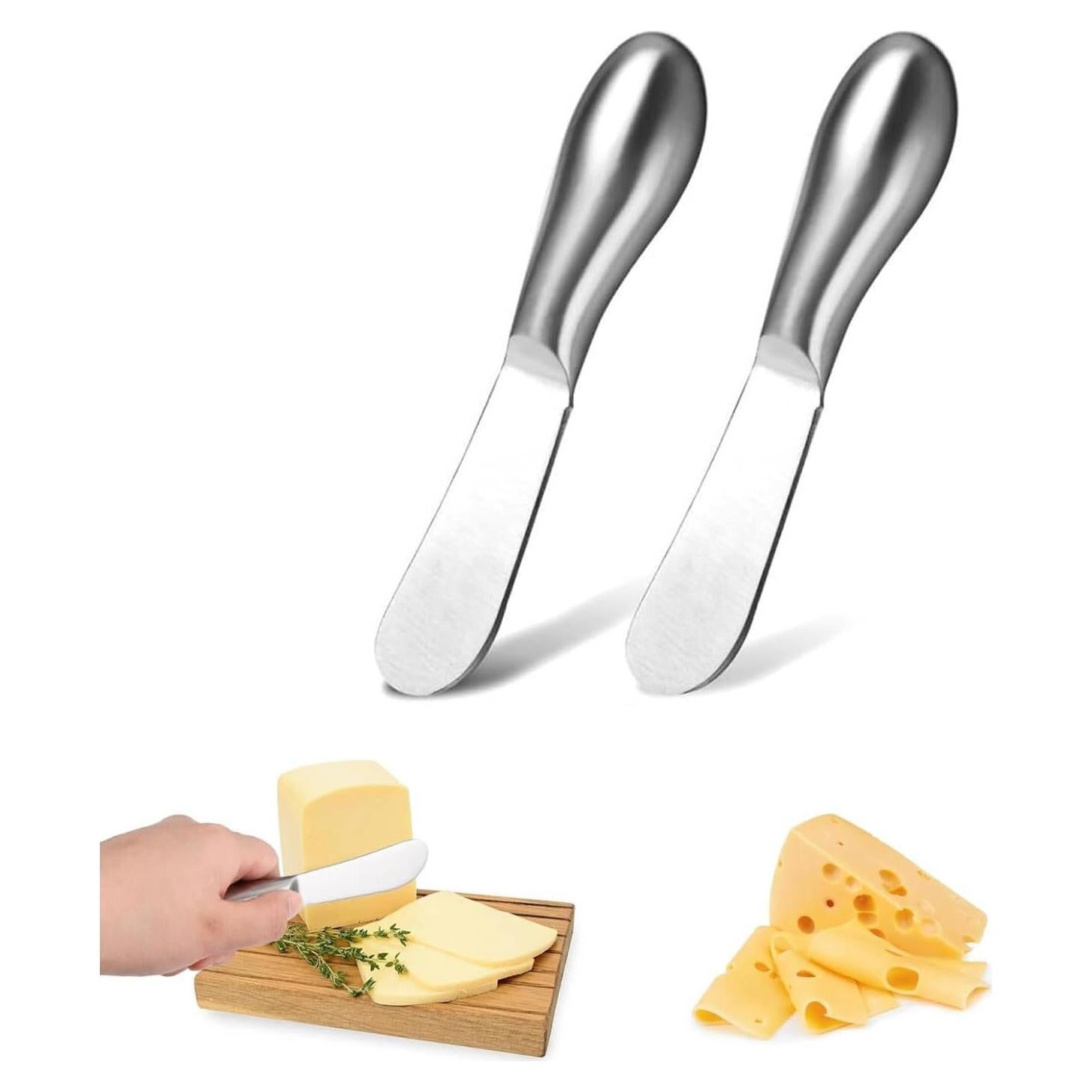 Juego de 2 cuchillos para untar Clarmonde - Acero inoxidable