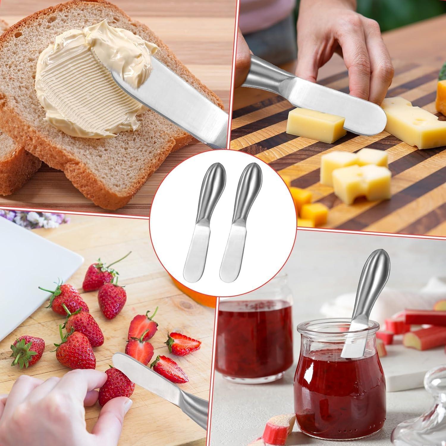 Juego de 2 cuchillos para untar Clarmonde - Acero inoxidable