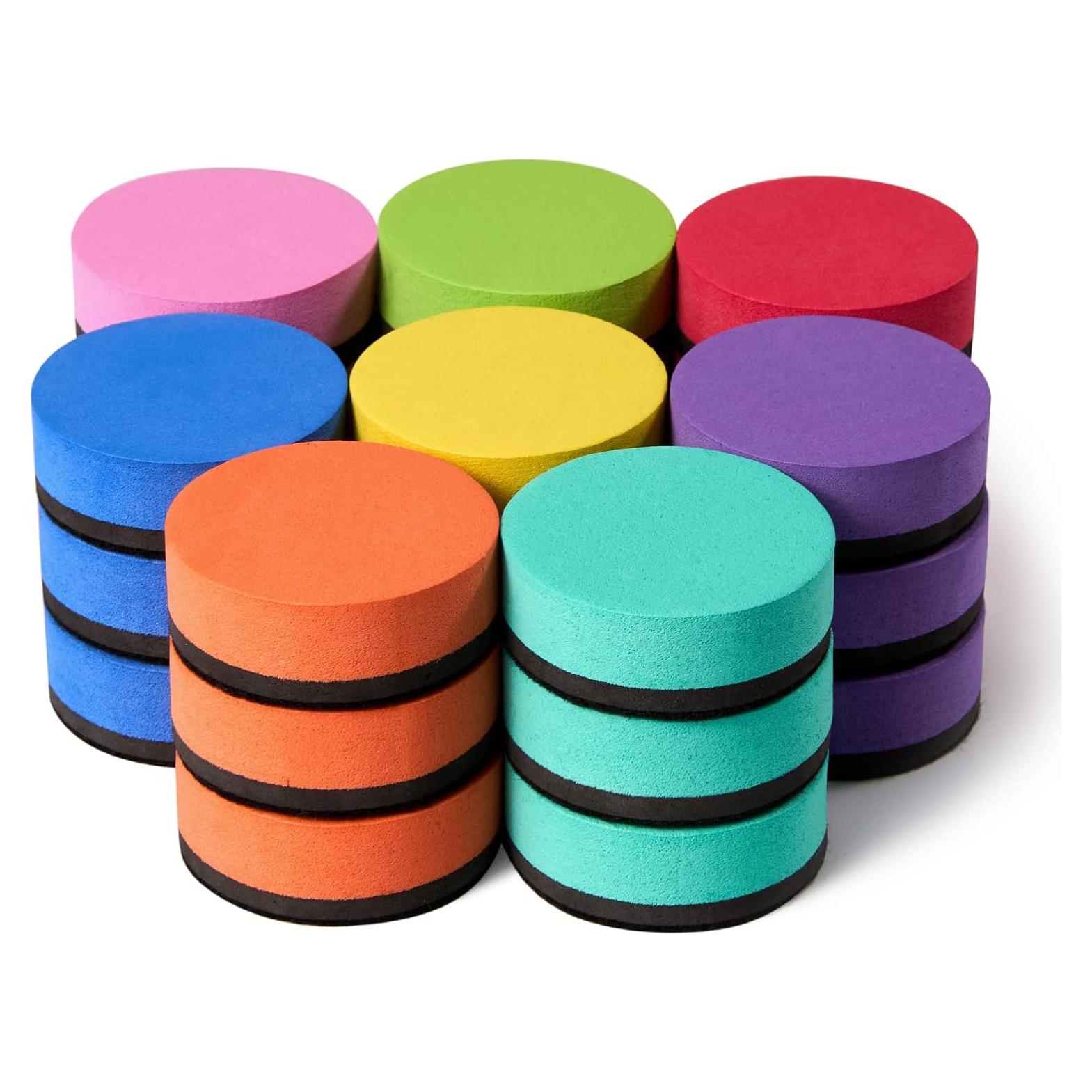 Borradores Magnéticos Favide para Pizarra Blanca - 24 Piezas