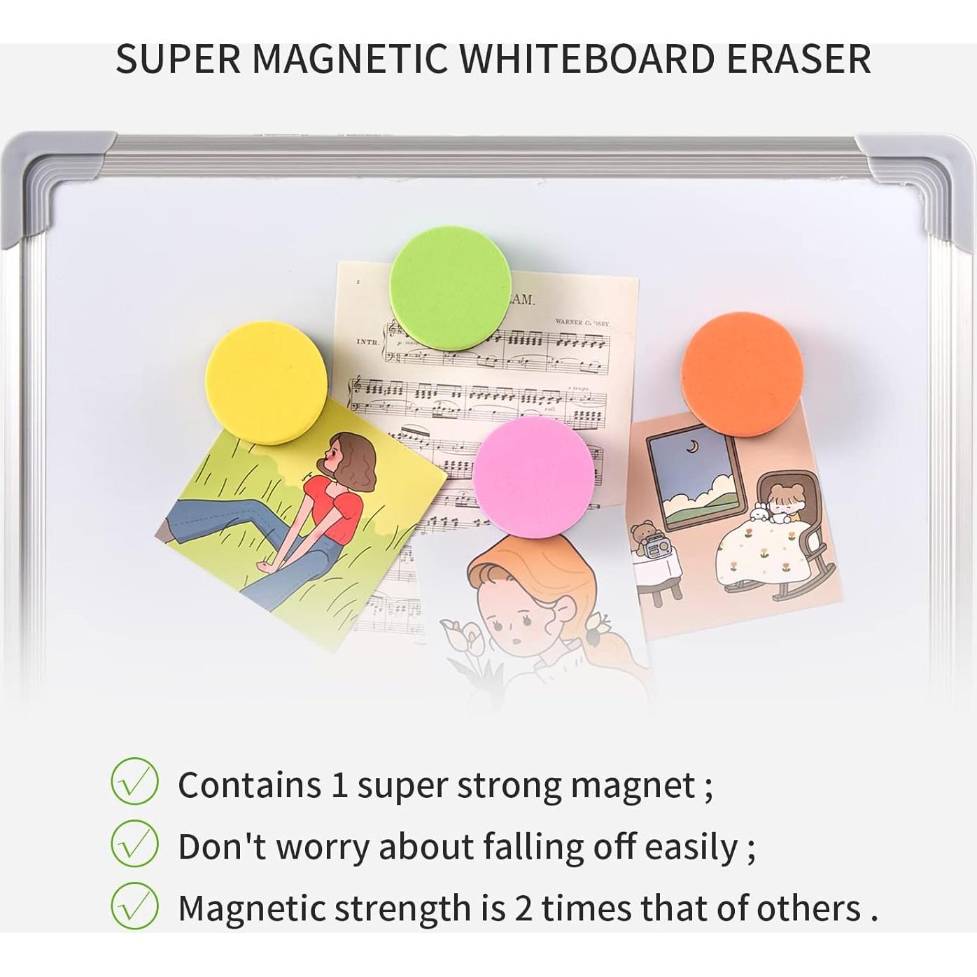 Borradores Magnéticos Favide para Pizarra Blanca - 24 Piezas