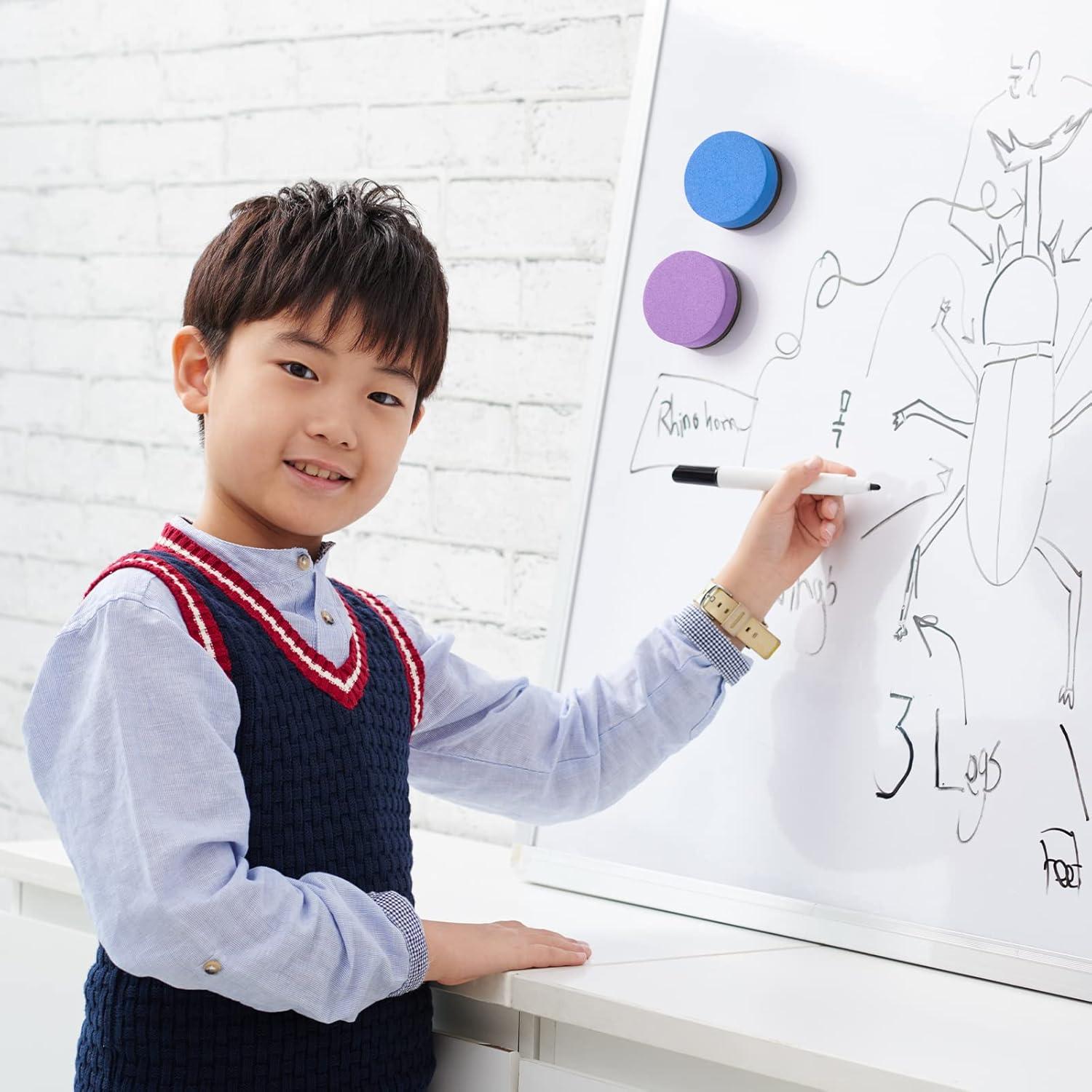 Borradores Magnéticos Favide para Pizarra Blanca - 24 Piezas