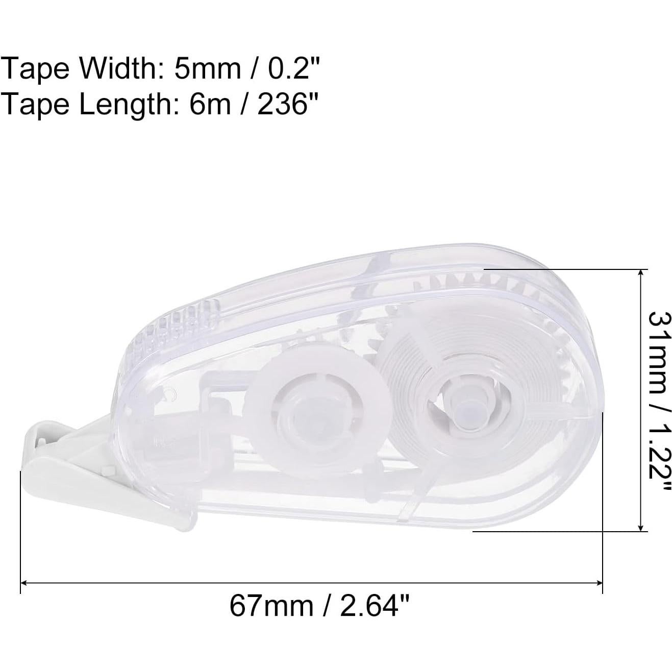 Cinta Correctora PATIKIL 6 Unidades Blanca 5mm x 6m