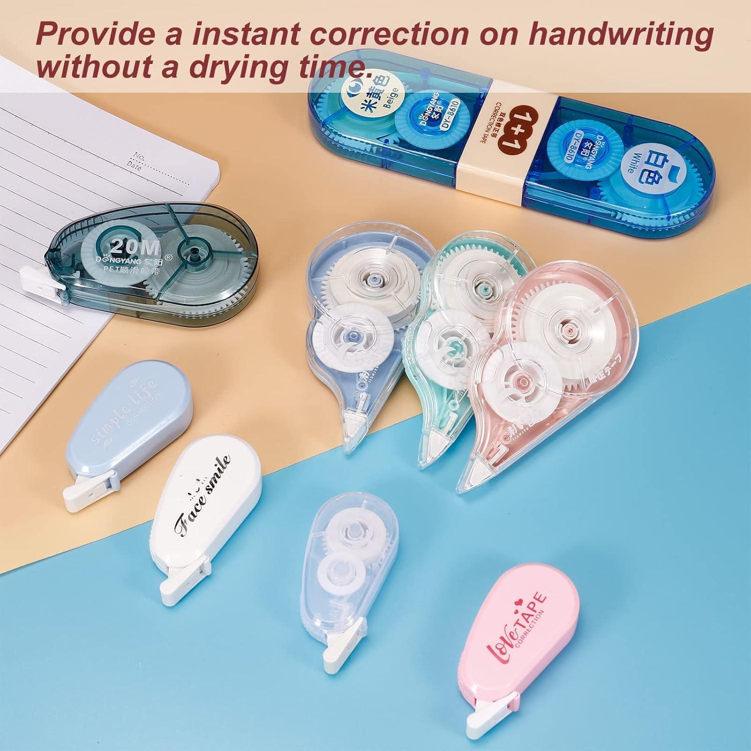 Cinta Correctora PATIKIL 6 Unidades Blanca 5mm x 6m