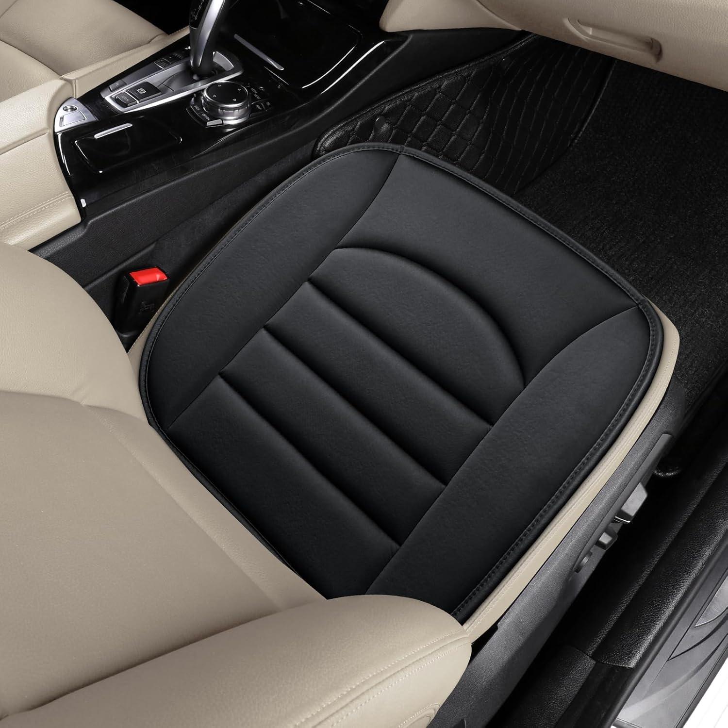 Cojín de Asiento de Coche BOPUOVRE Espuma Viscoelástica Negro