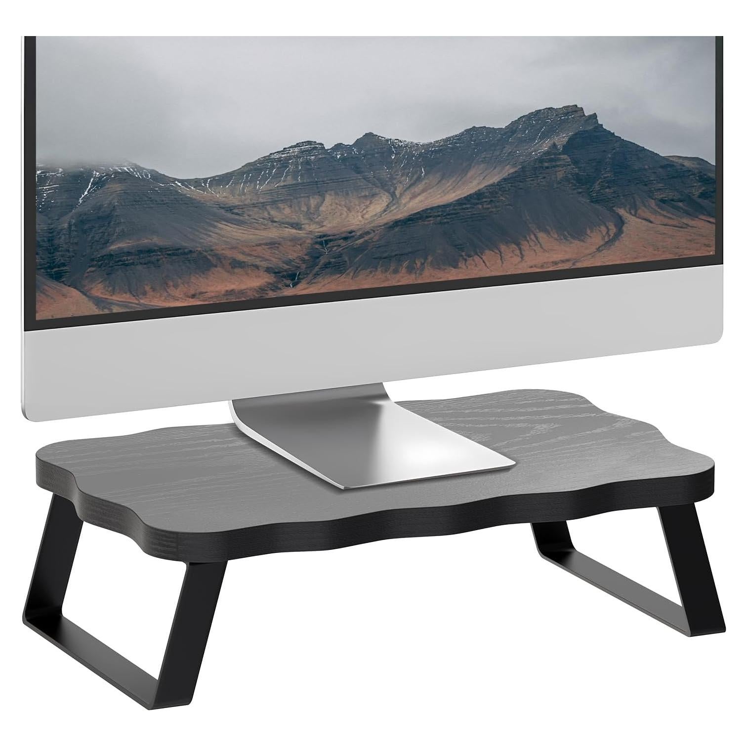 Soporte Elevador para Monitor ZORVIDSON 40x24x10 cm Negro