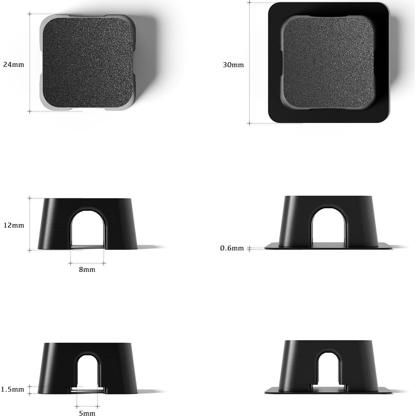 Organizador de Cables Magnético XiRan 10 Pcs - Doble Ranura