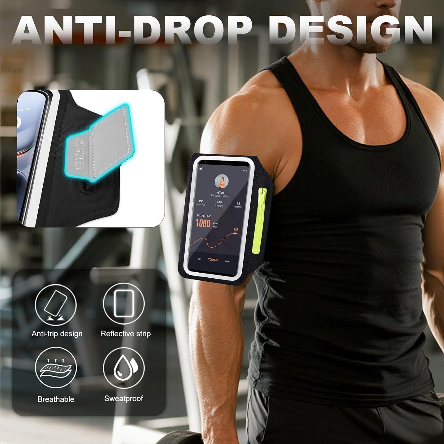 Banda de Correr PEDVSTY para Teléfonos hasta 6.8" Negra