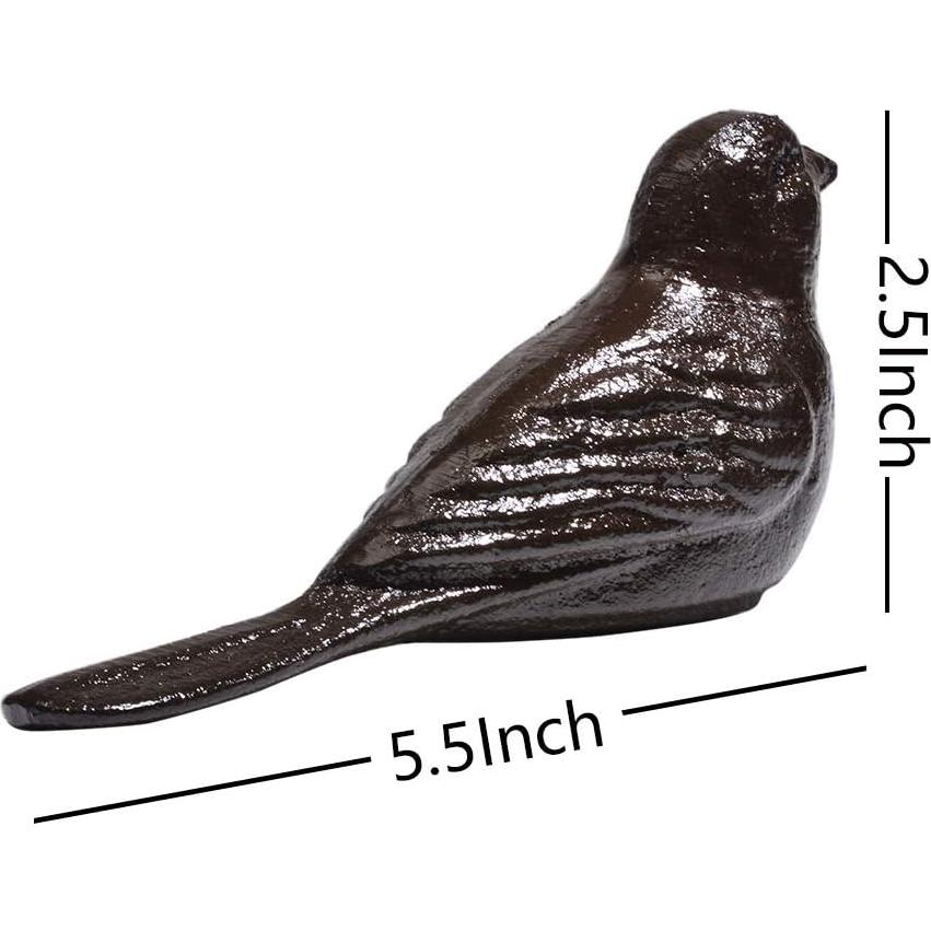 Tope de puerta decorativo Sanpaint ave hierro fundido 14x6.3 cm