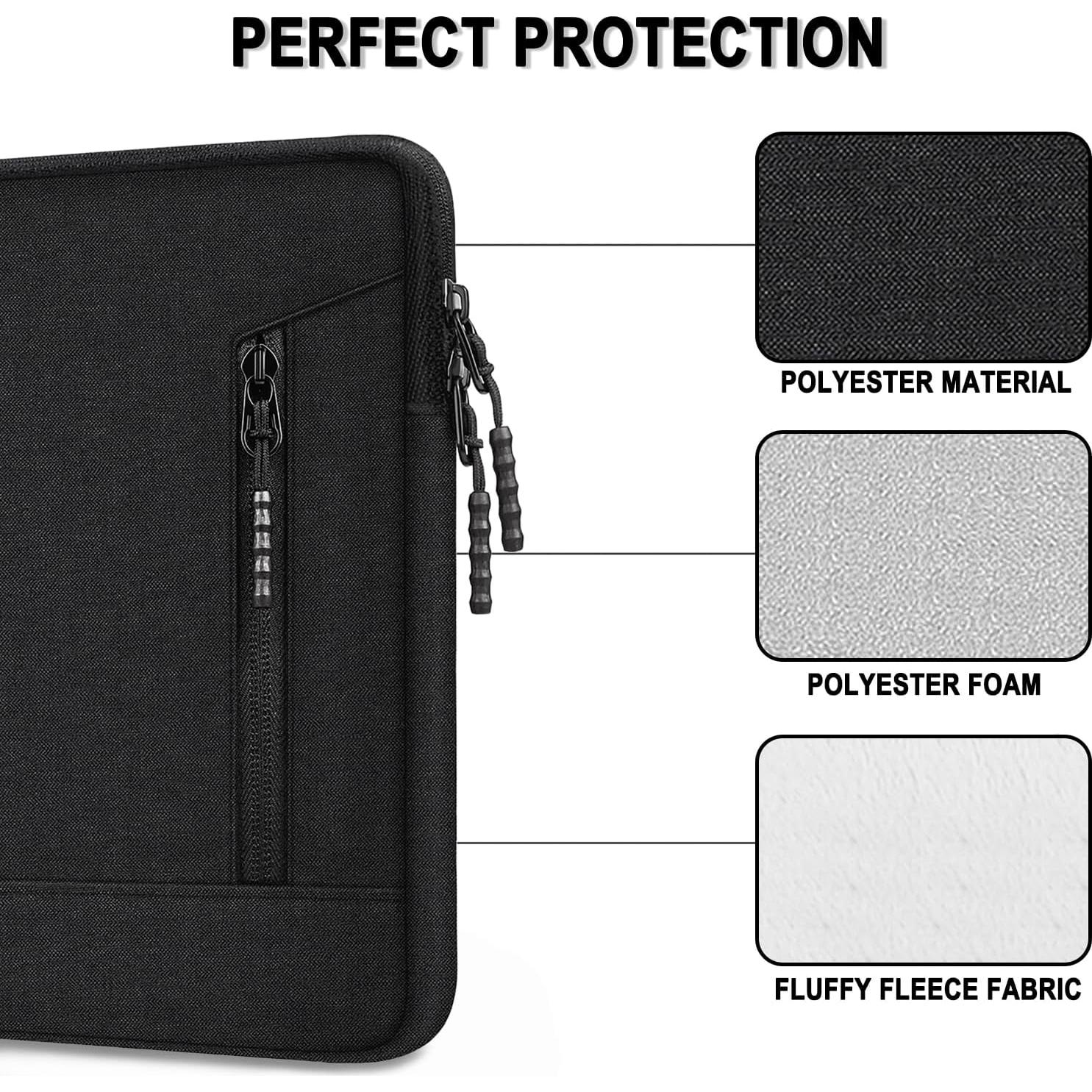Funda para Laptop 14" TEDNETGO Negra Impermeable y Resistente