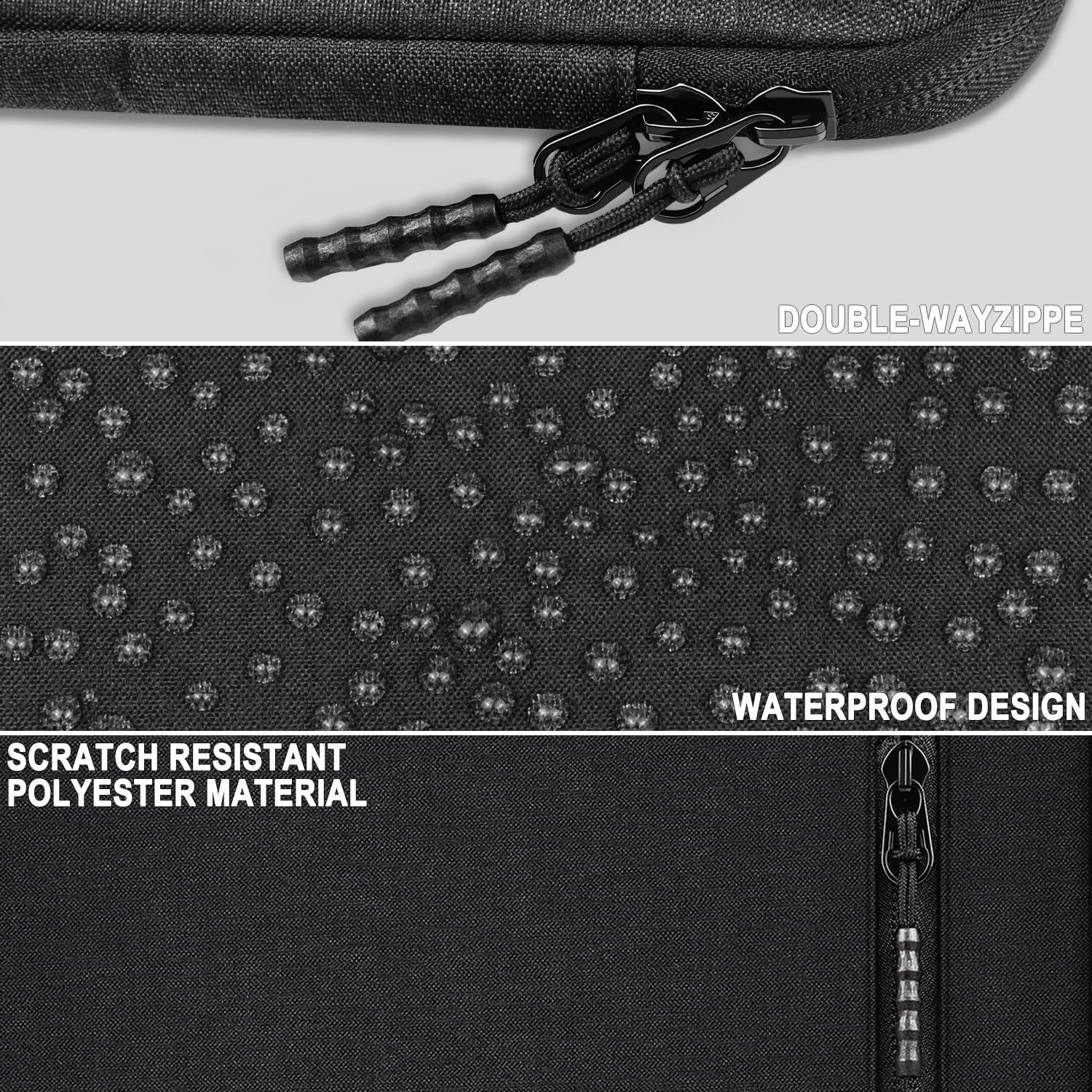 Funda para Laptop 14" TEDNETGO Negra Impermeable y Resistente