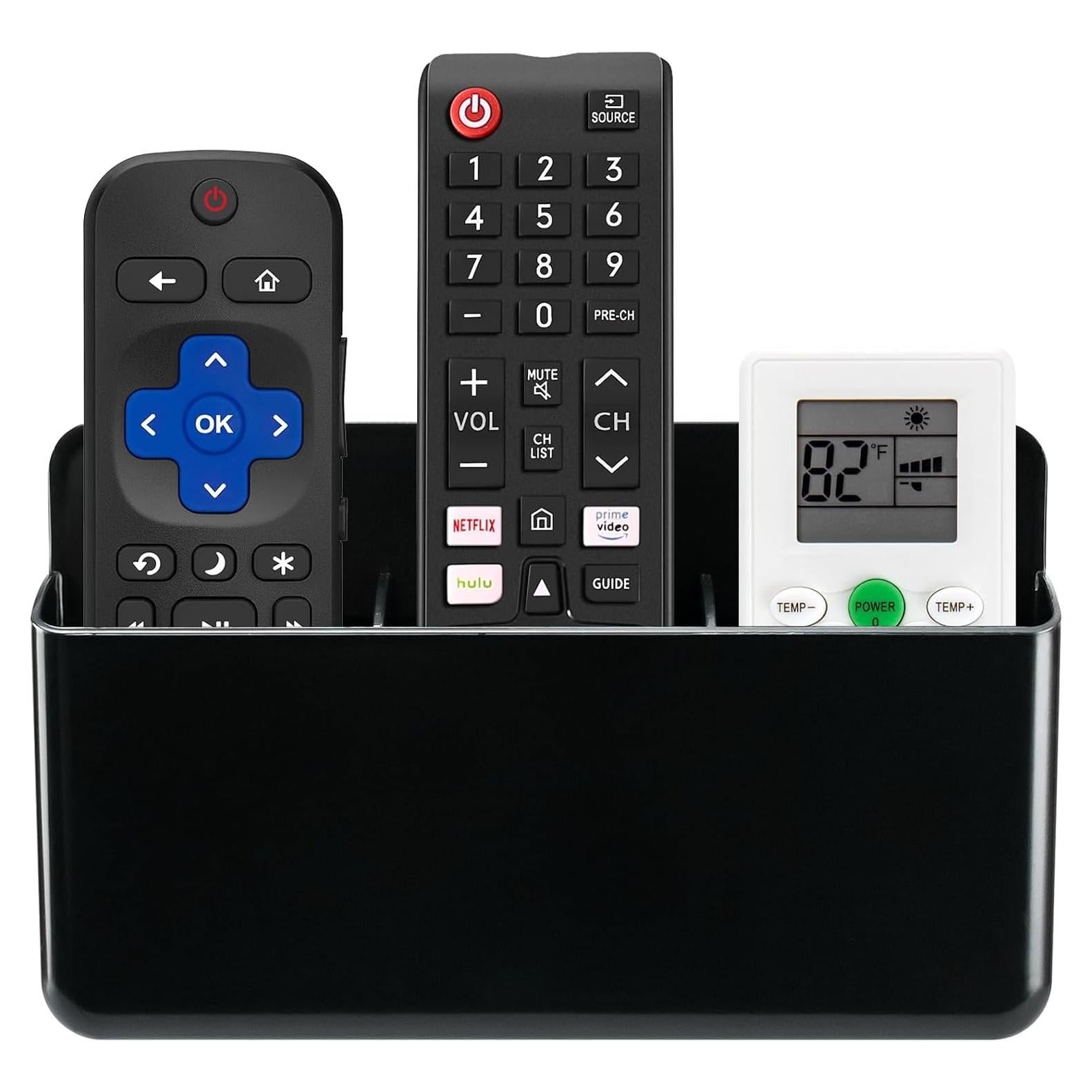 Soporte de Control Remoto Ajustable SIBRANT Negro 19.8x11.9cm