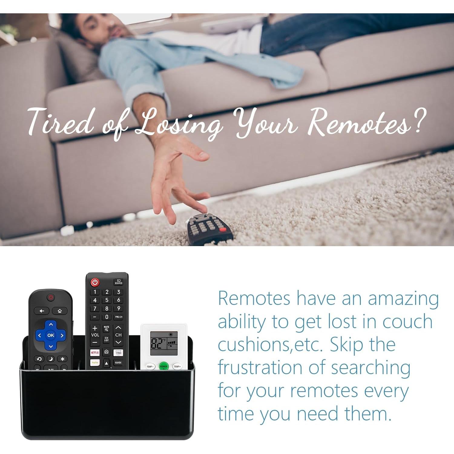 Soporte de Control Remoto Ajustable SIBRANT Negro 19.8x11.9cm