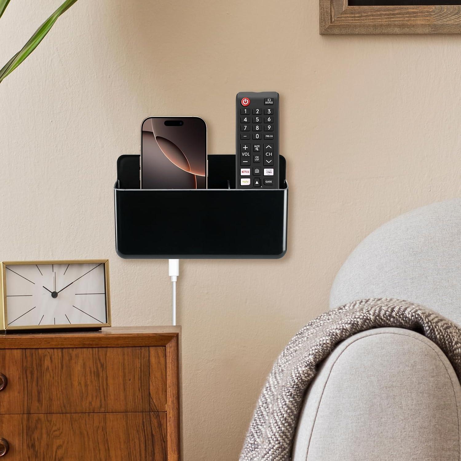 Soporte de Control Remoto Ajustable SIBRANT Negro 19.8x11.9cm