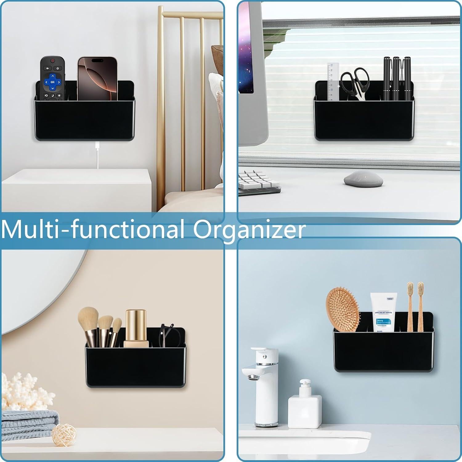 Soporte de Control Remoto Ajustable SIBRANT Negro 19.8x11.9cm