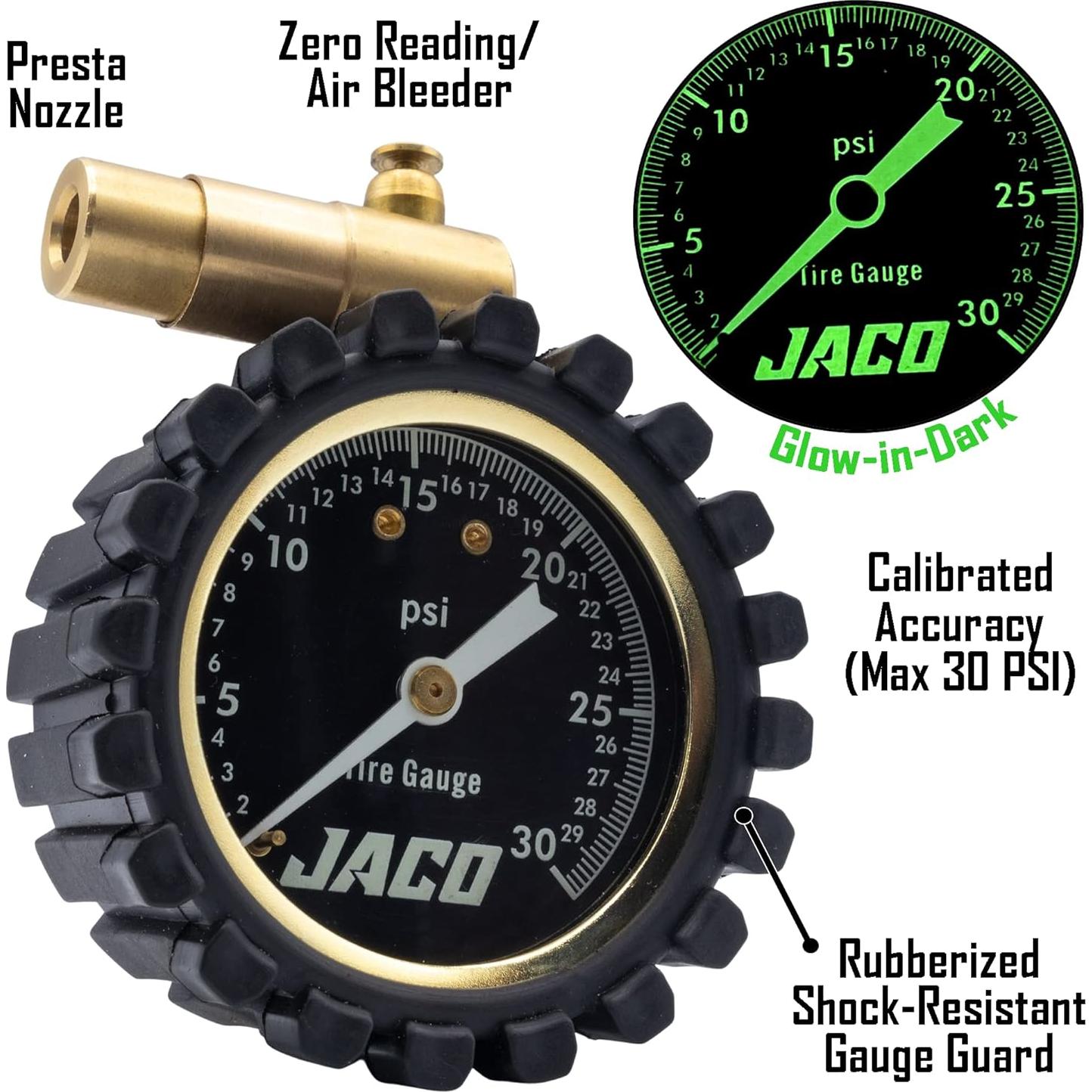 Medidor de Presión de Neumáticos JACO FTX-30 para Bicicletas