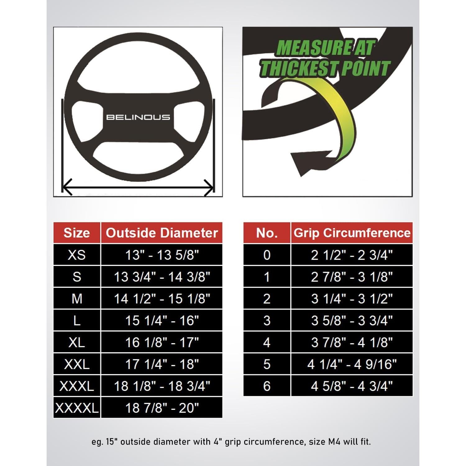 Cubierta de Volante de Cuero BELINOUS Universal 33-51 cm Beige