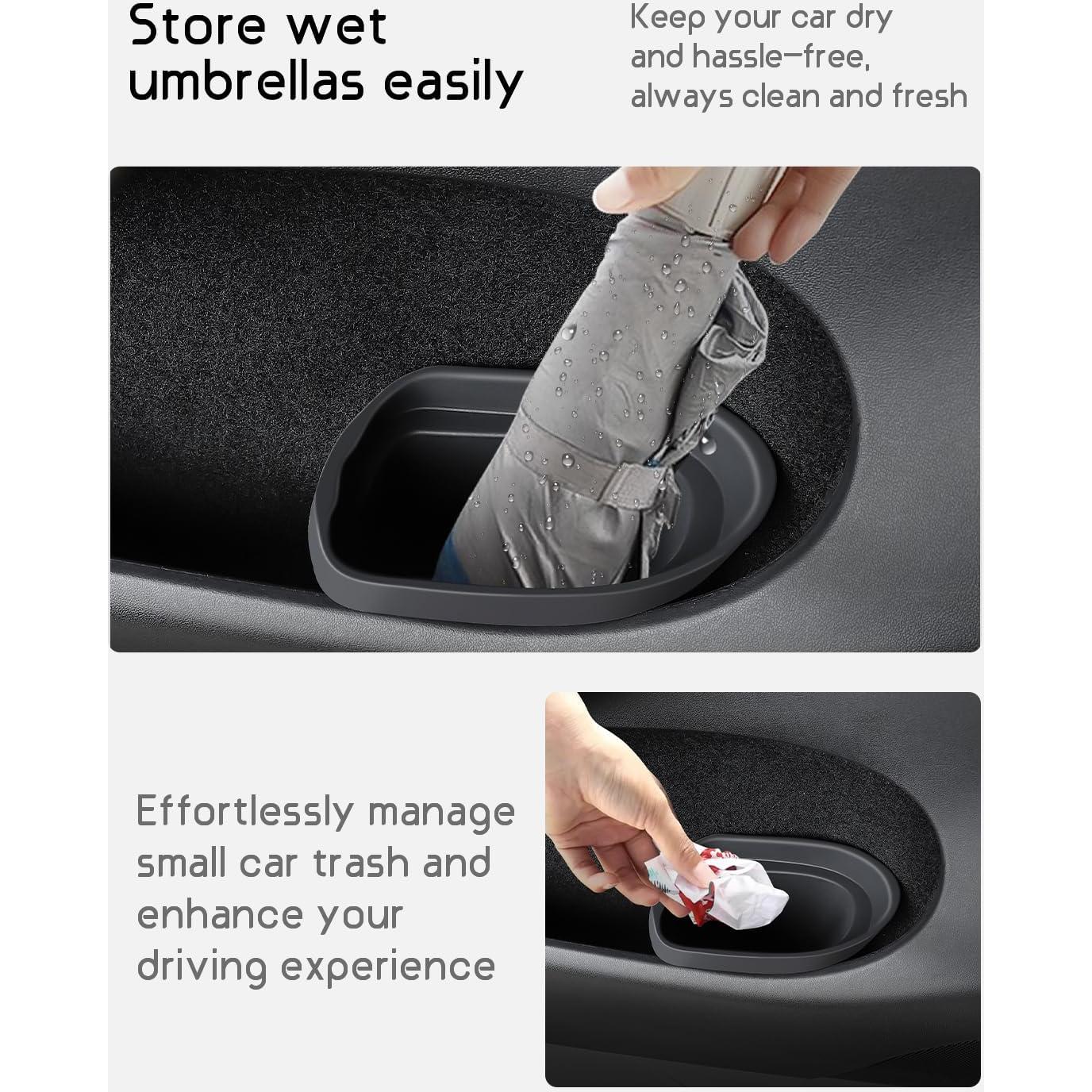 BMZX Car Trash Can Trash Bin, Accessories for Interior Mini Garbage Can, Car Door Trash Can,Multifunctional Organizers and Storage, Home and Office