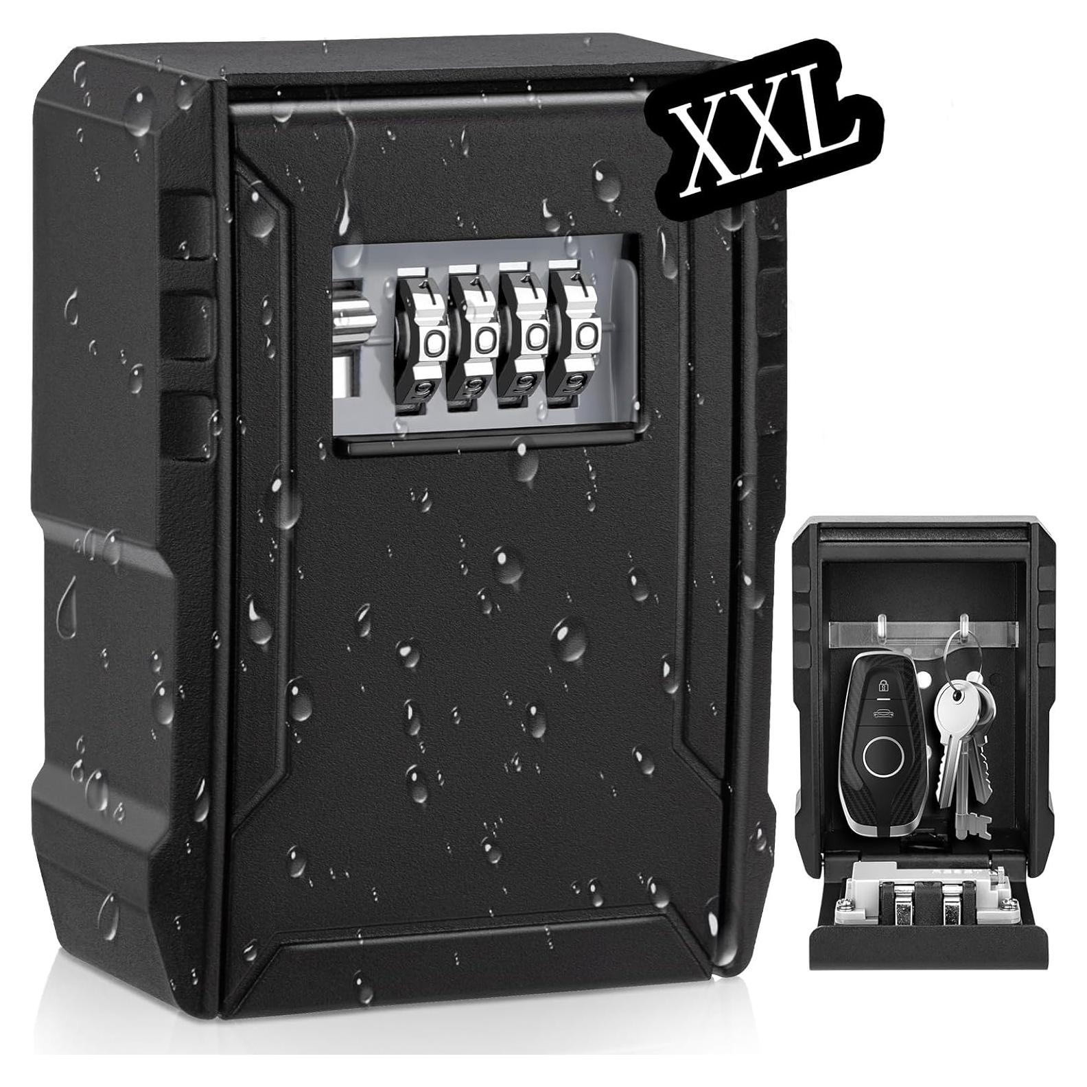 Caja de Llave BKNOOU Grande con Combinación 4 Dígitos para Montaje en Pared