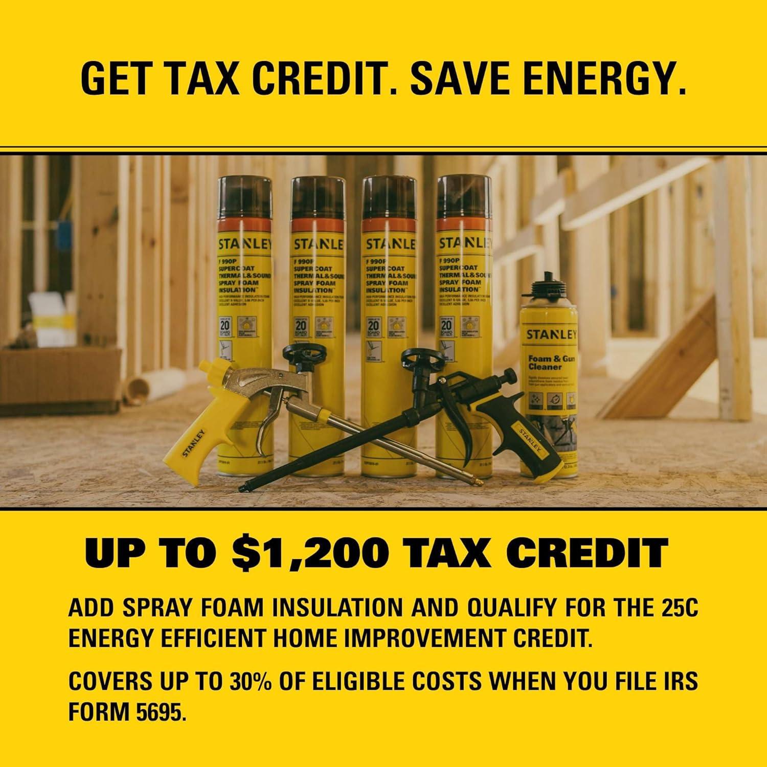 Spray Foam Aislante STANLEY F 990P 765.43 g - 24 Paquete