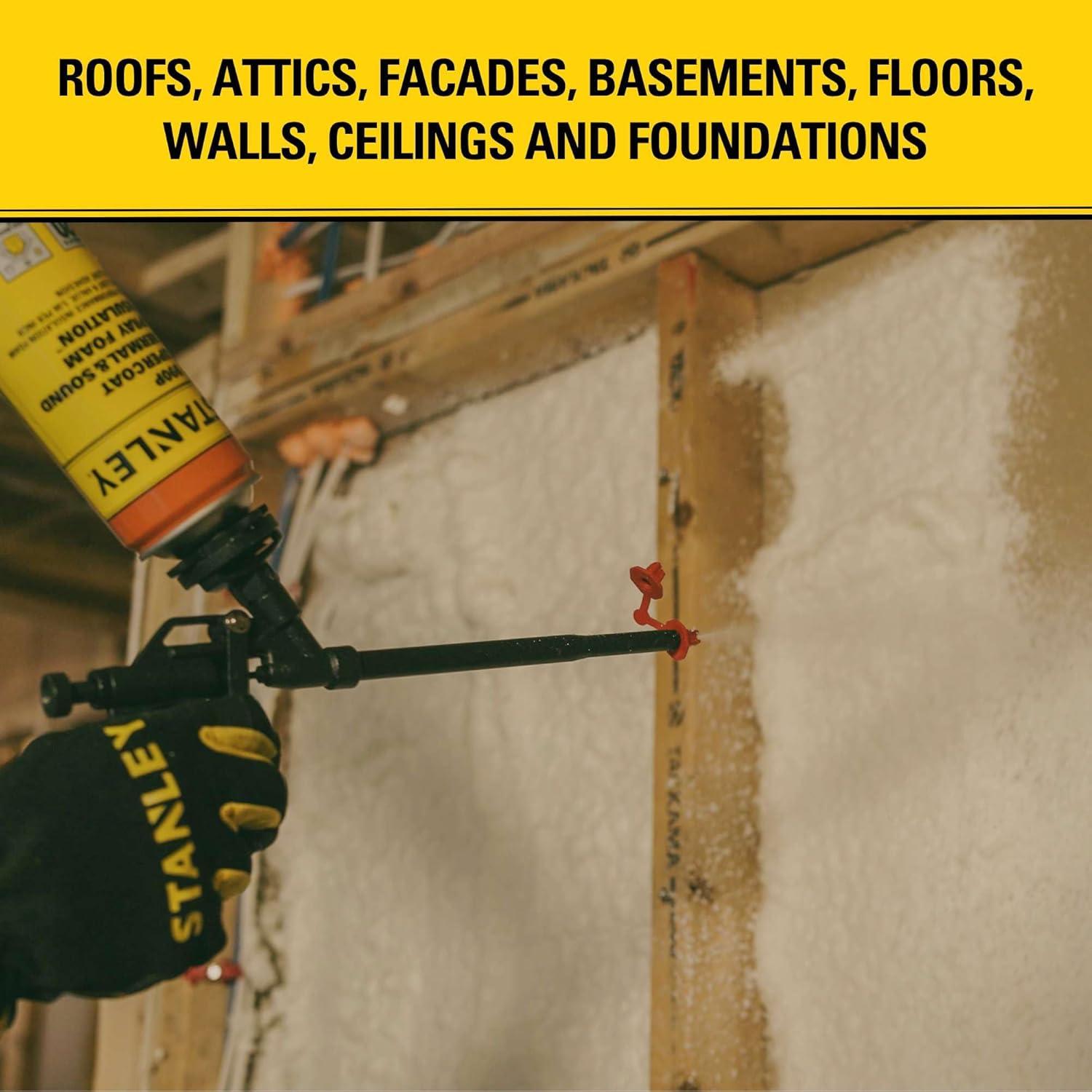 Spray Foam Aislante STANLEY F 990P 765.43 g - 24 Paquete