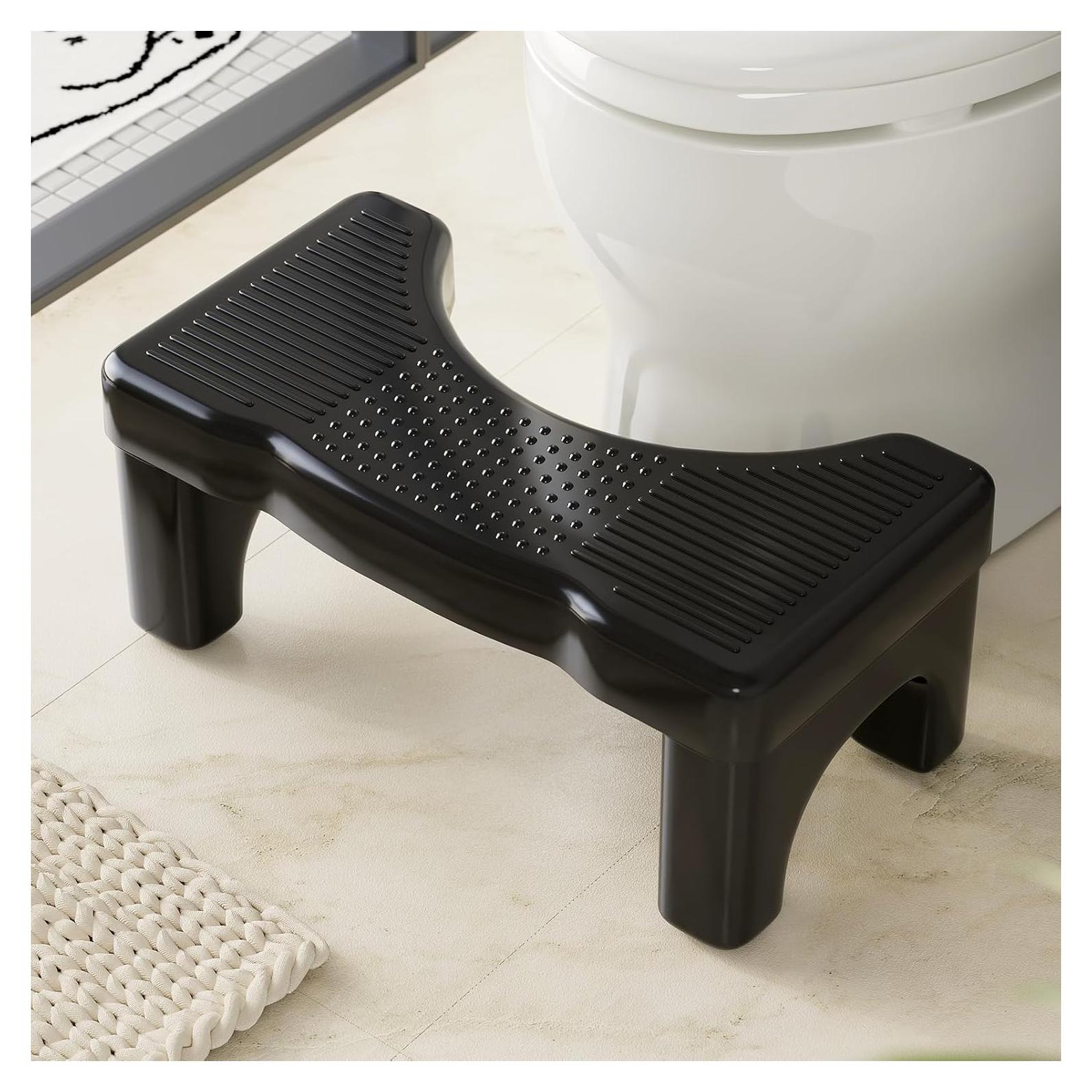 Taburete de Inodoro Kzeirm Negro 17 cm Antideslizante