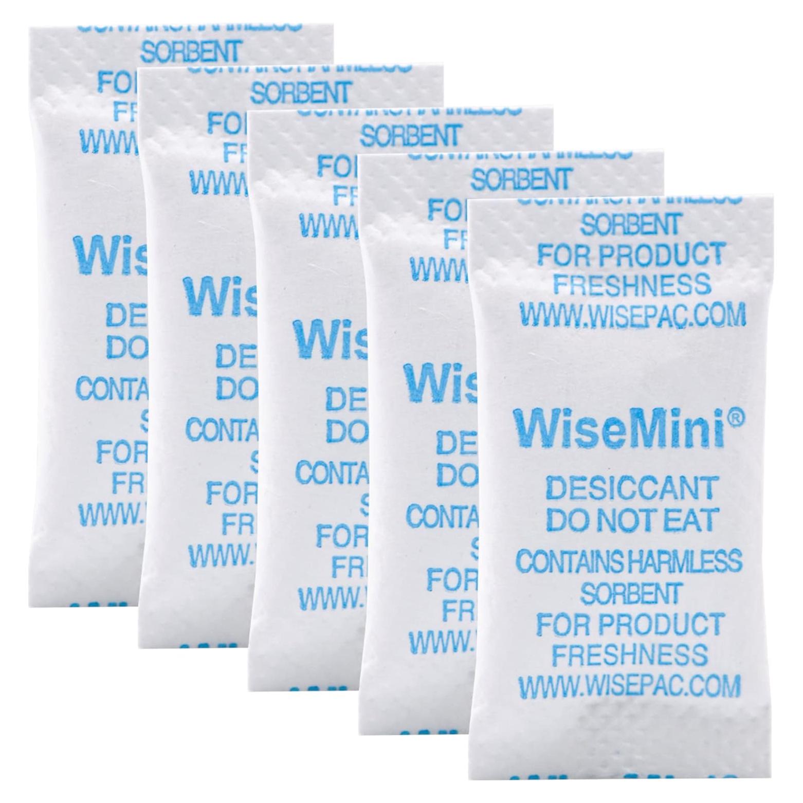 Paquetes de Gel de Sílice Wisesorb 0.5g - 200 Unidades Grado Alimenticio