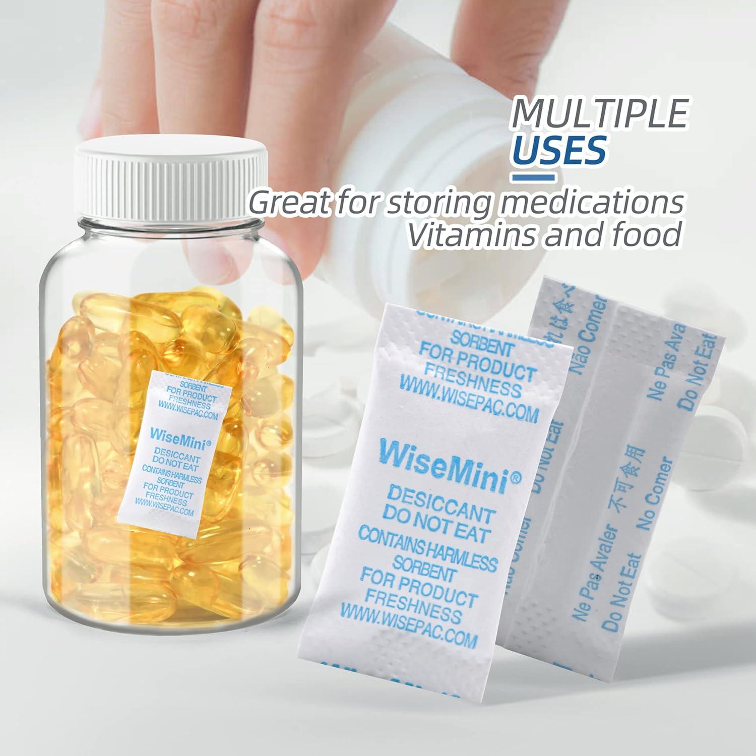 Paquetes de Gel de Sílice Wisesorb 0.5g - 200 Unidades Grado Alimenticio