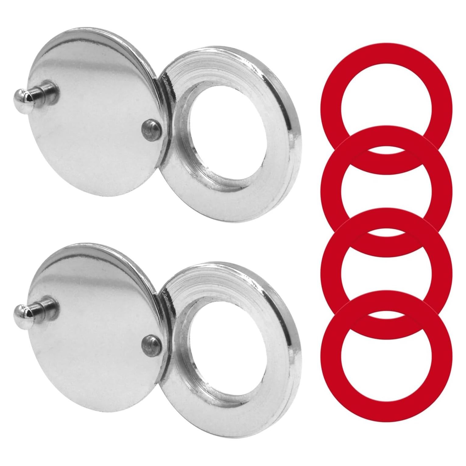 Cubierta de Mirilla KIBBEH 2 Set Plata - Seguridad y Privacidad