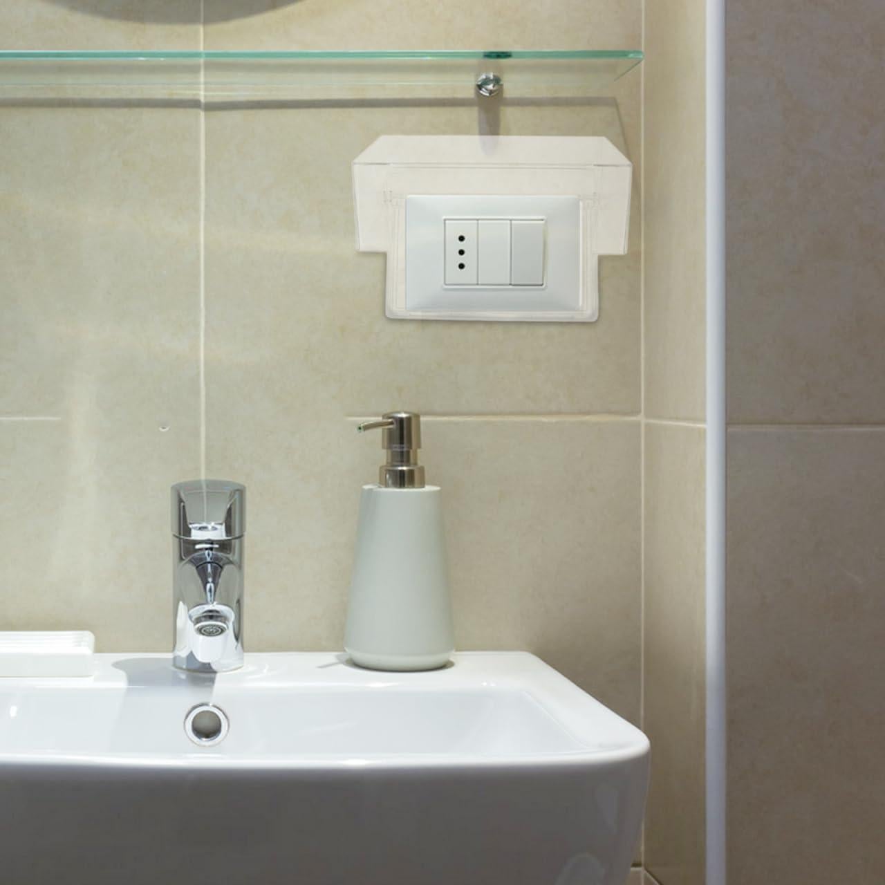 Cubierta Protectora Adhesiva Housoutil 2 Gang Transparente