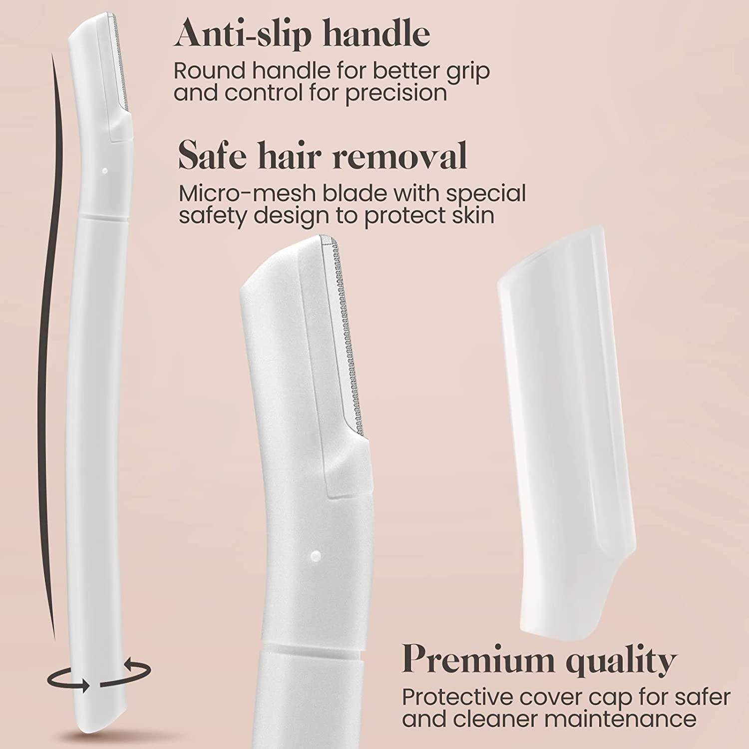 Rasuradora de Cejas Sunuly - 8 Piezas para Exfoliación Facial