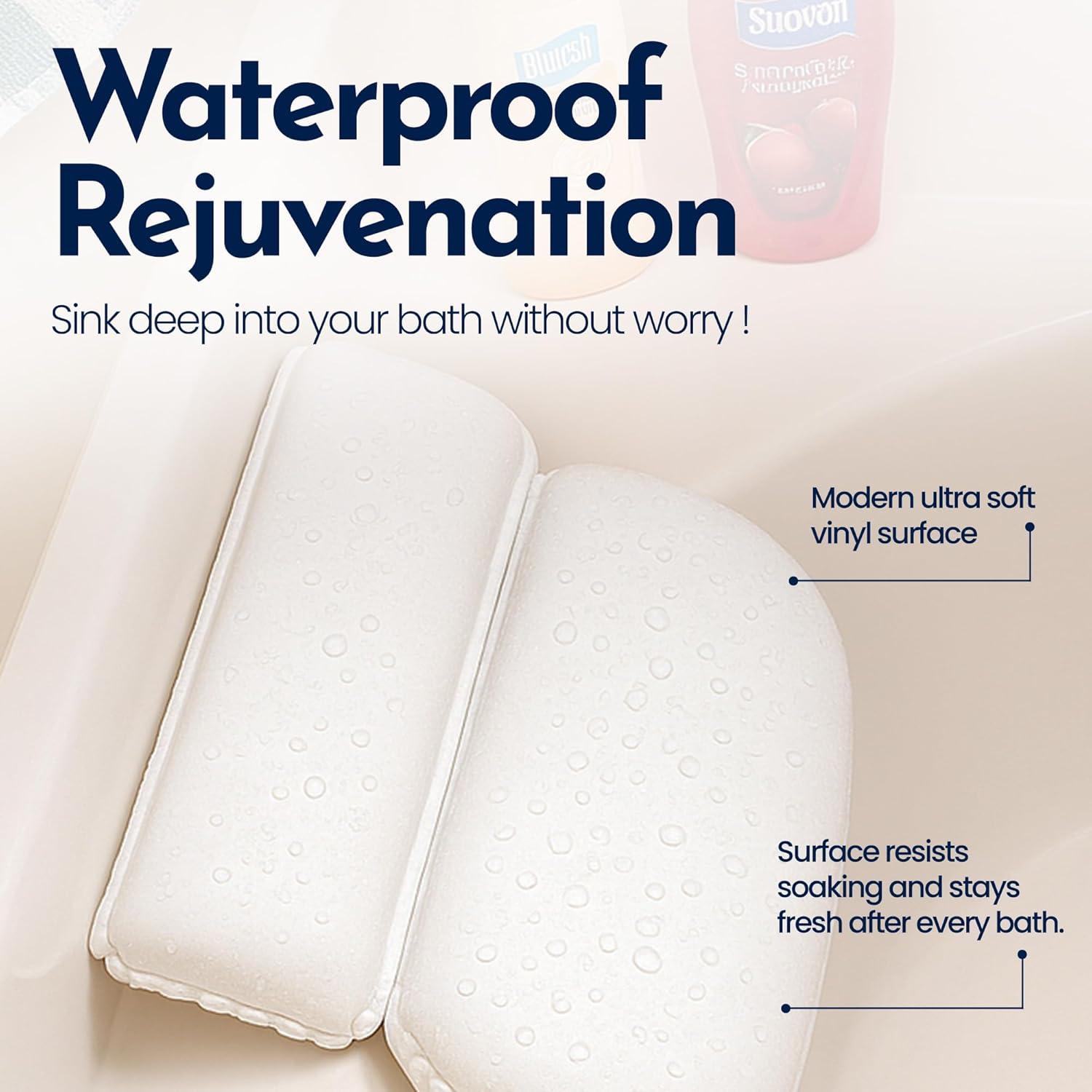 Almohada de Baño Epica Ovalada para Soporte de Cuello y Espalda