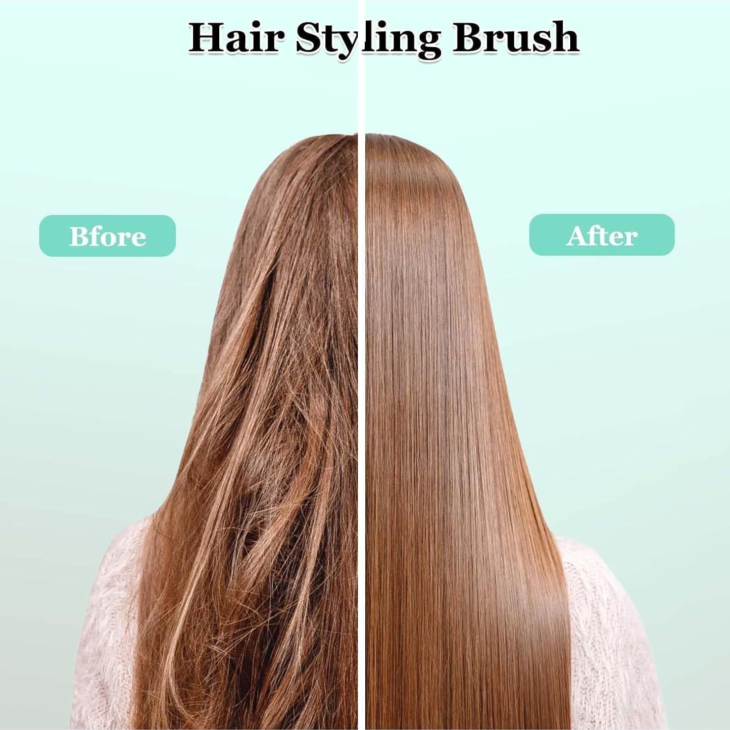 Cepillo Definidor de Rizos iDAOLI Verde 18.5cm Ergonomico