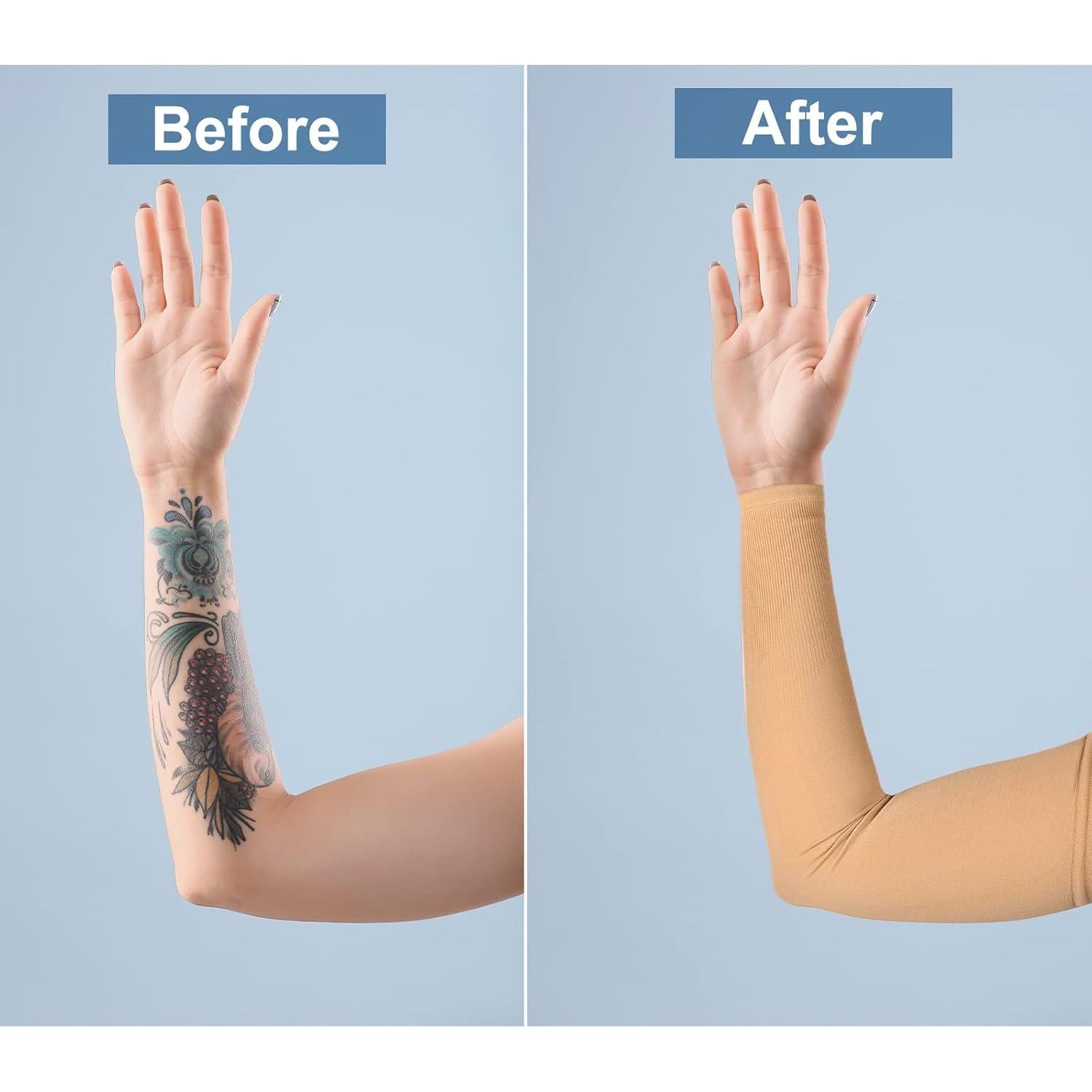 Mangas de Compresión Vicenpal para Cubrir Tatuajes - 2 Pares