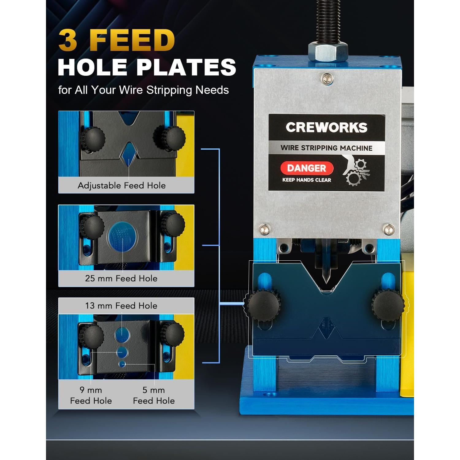 Máquina Desforradora de Cables CREWORKS 180W 1.5-25 mm