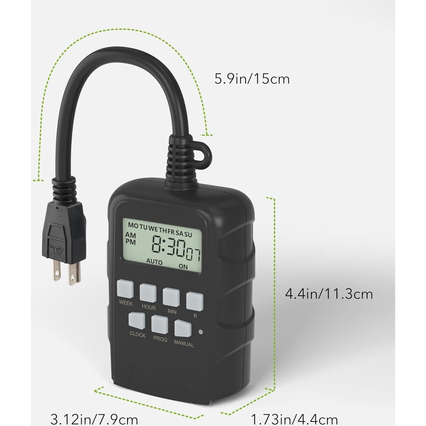 Temporizador Digital Exteriores BN-LINK 7 Días 125V 15A