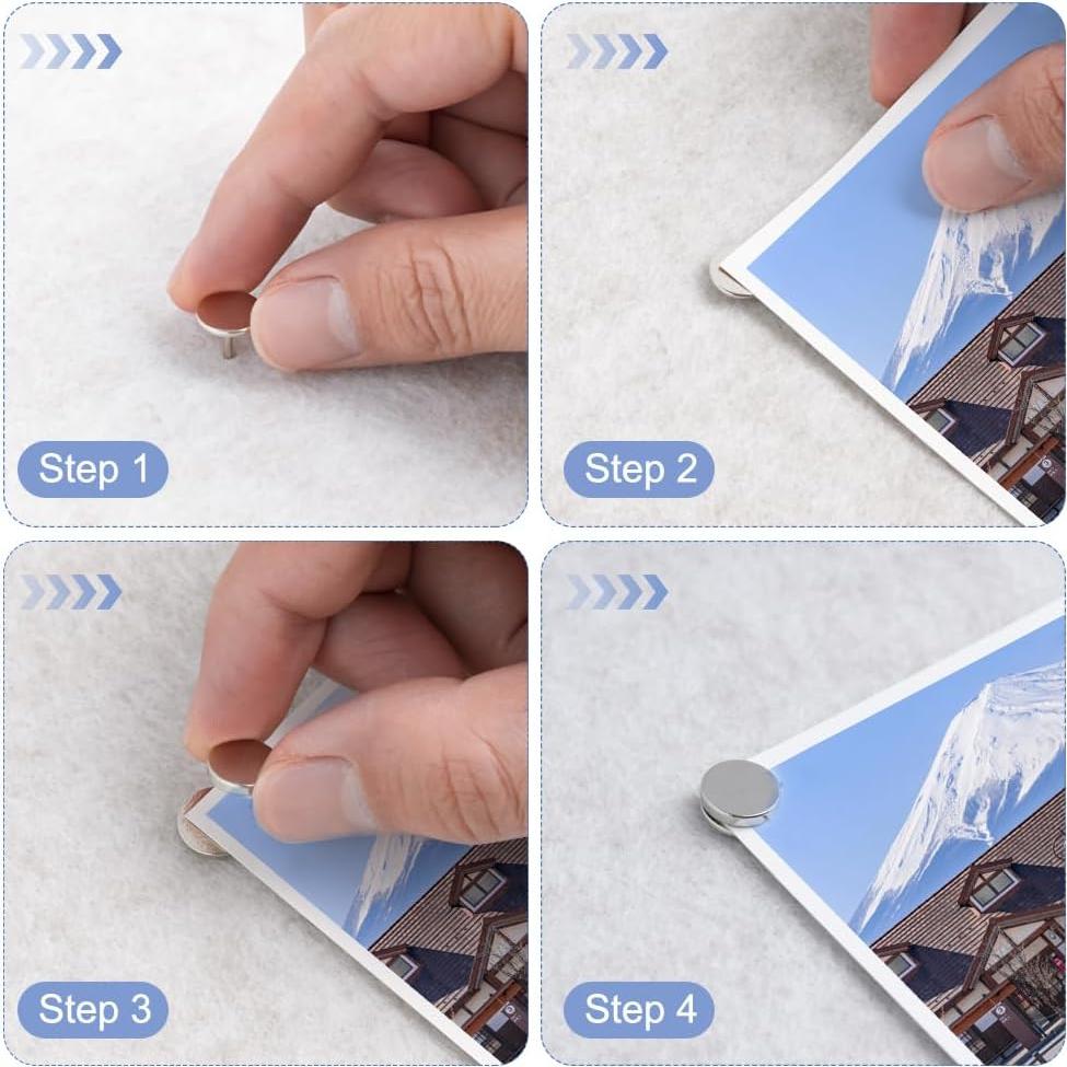 Pines Magnéticos Rhinocats 20 Pcs para Tablero de Anuncios