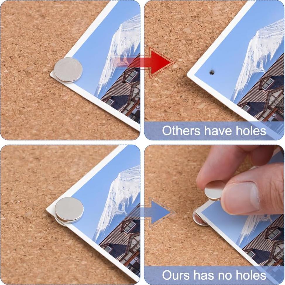 Pines Magnéticos Rhinocats 20 Pcs para Tablero de Anuncios