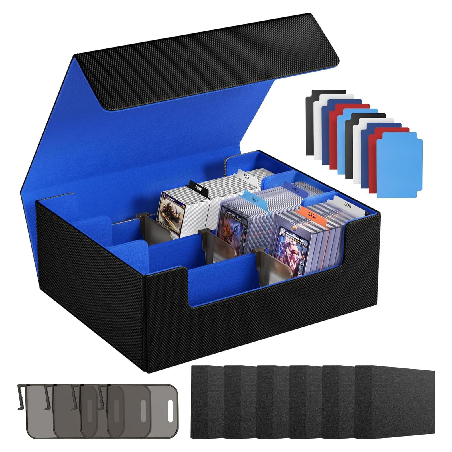 Caja de Almacenamiento de Cartas Co-opting 1800+ con Divisores
